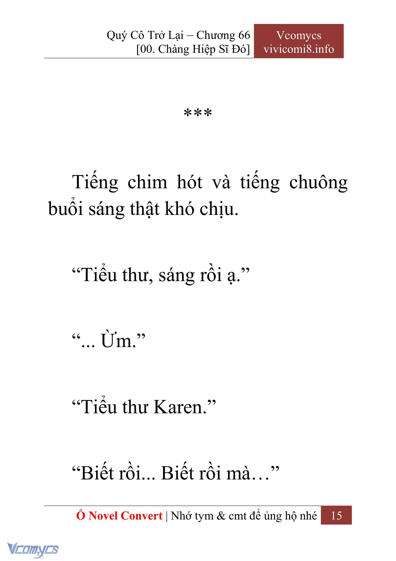 [Novel] Quý Cô Trở Lại Chapter 66 - Trang 18