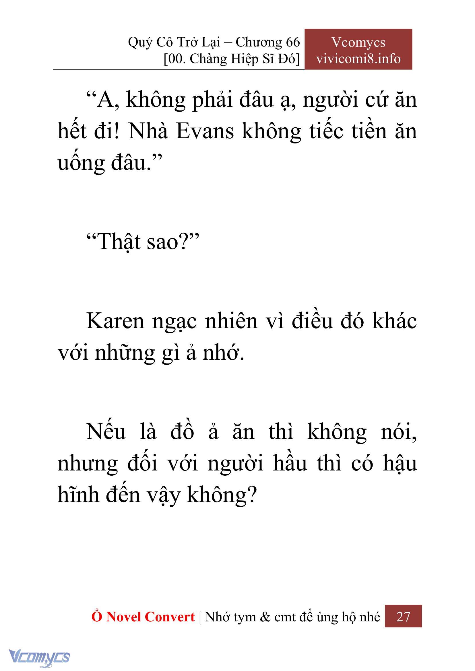 [Novel] Quý Cô Trở Lại Chapter 66 - Trang 30