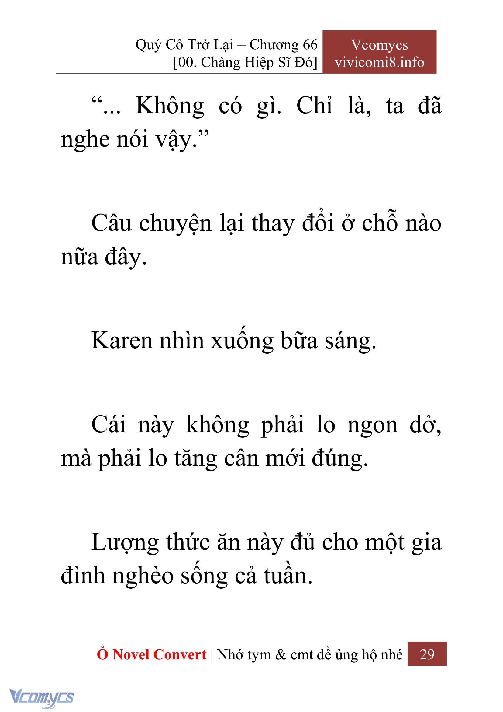 [Novel] Quý Cô Trở Lại Chapter 66 - Trang 32