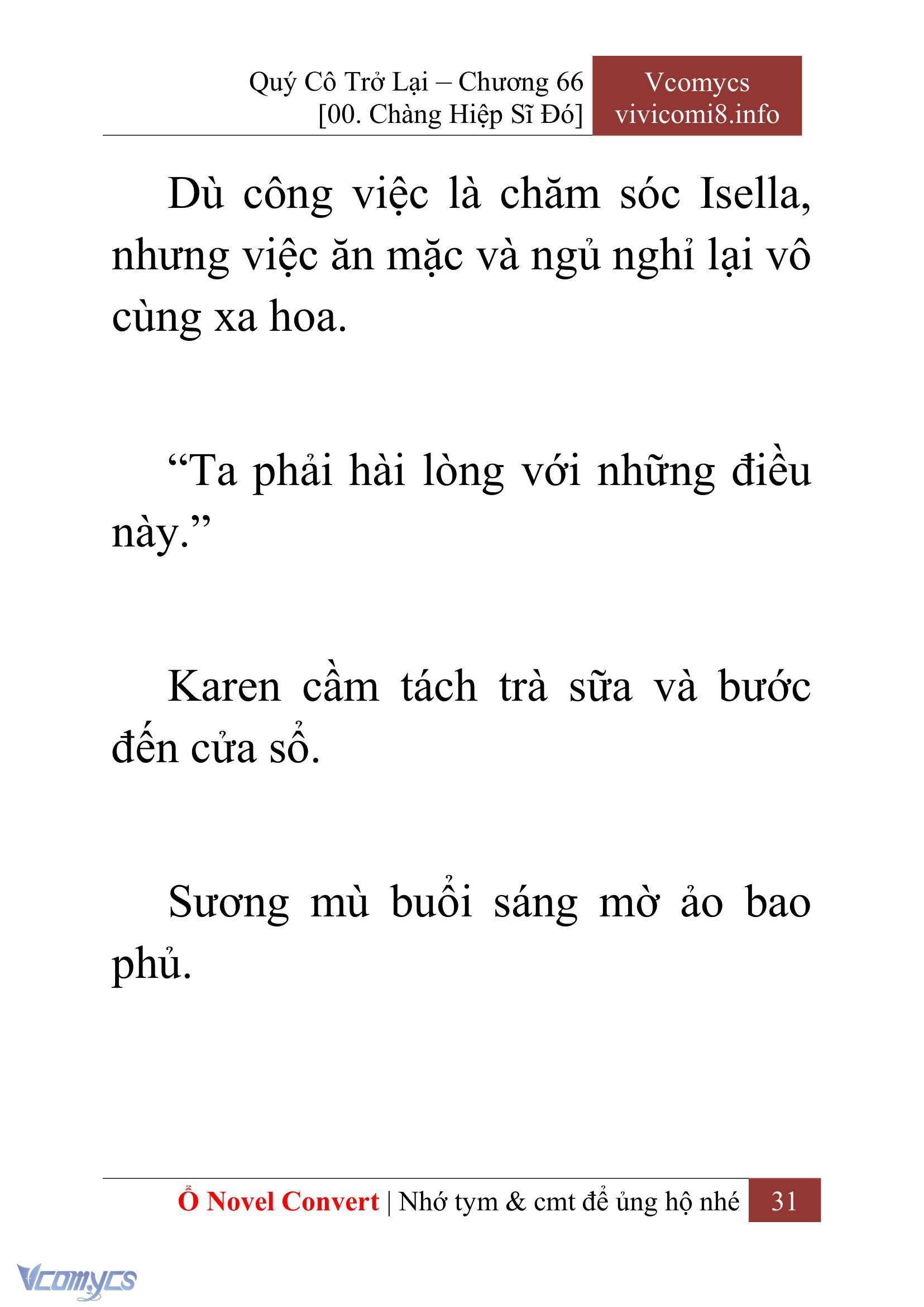 [Novel] Quý Cô Trở Lại Chapter 66 - Trang 34