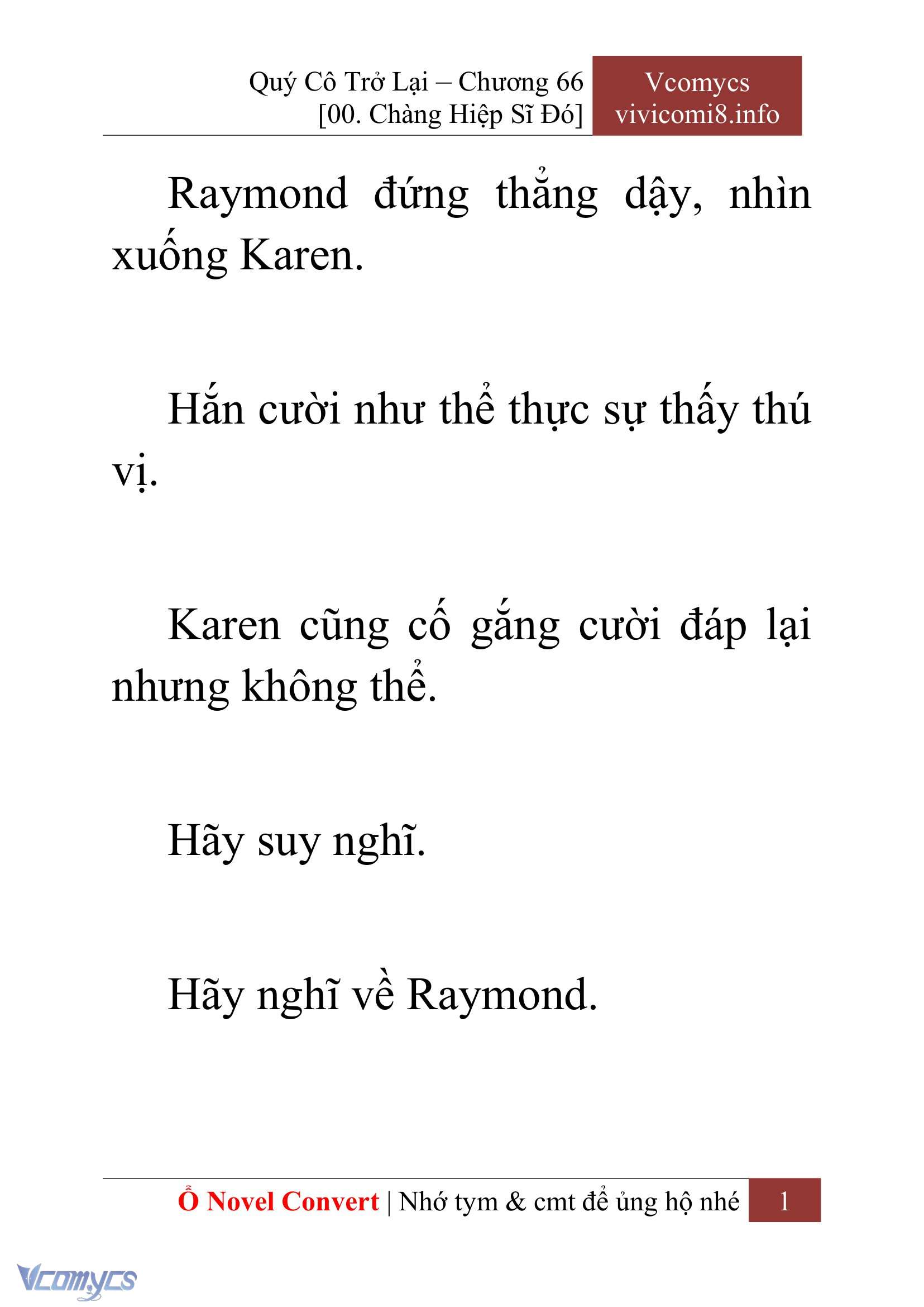 [Novel] Quý Cô Trở Lại Chapter 66 - Trang 4