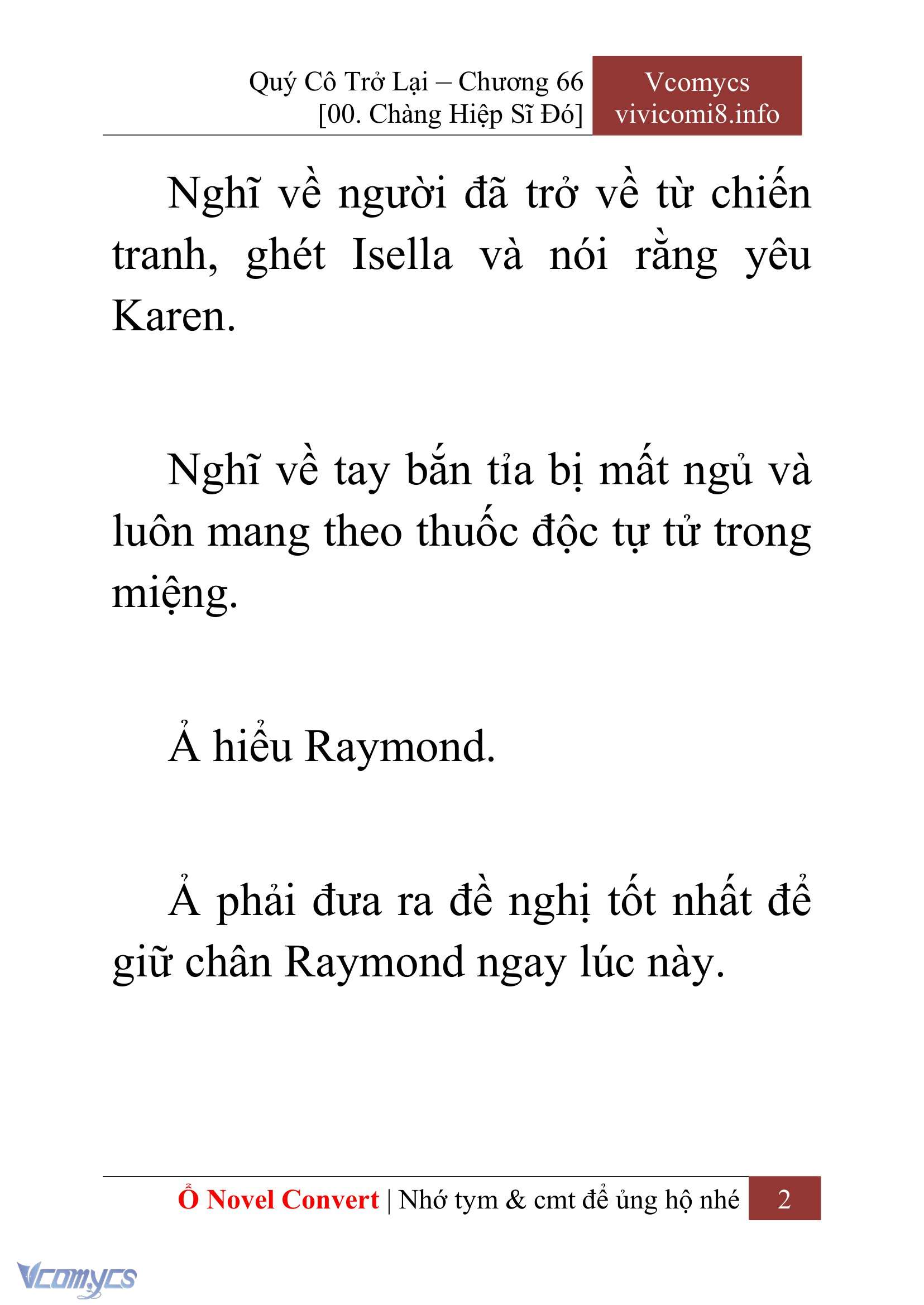 [Novel] Quý Cô Trở Lại Chapter 66 - Trang 5