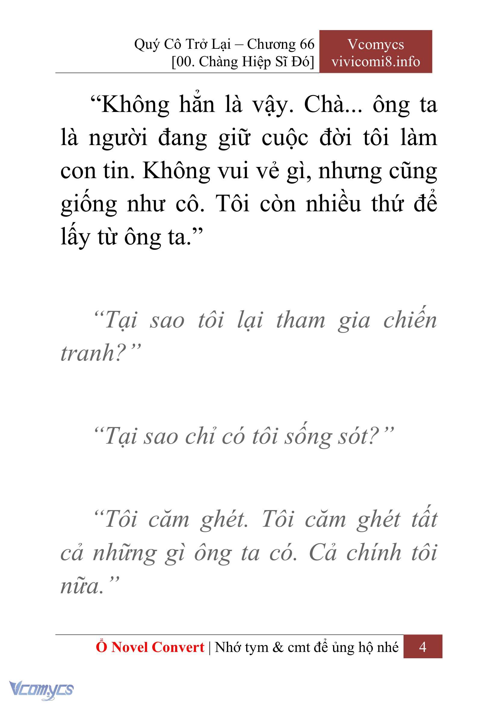 [Novel] Quý Cô Trở Lại Chapter 66 - Trang 7