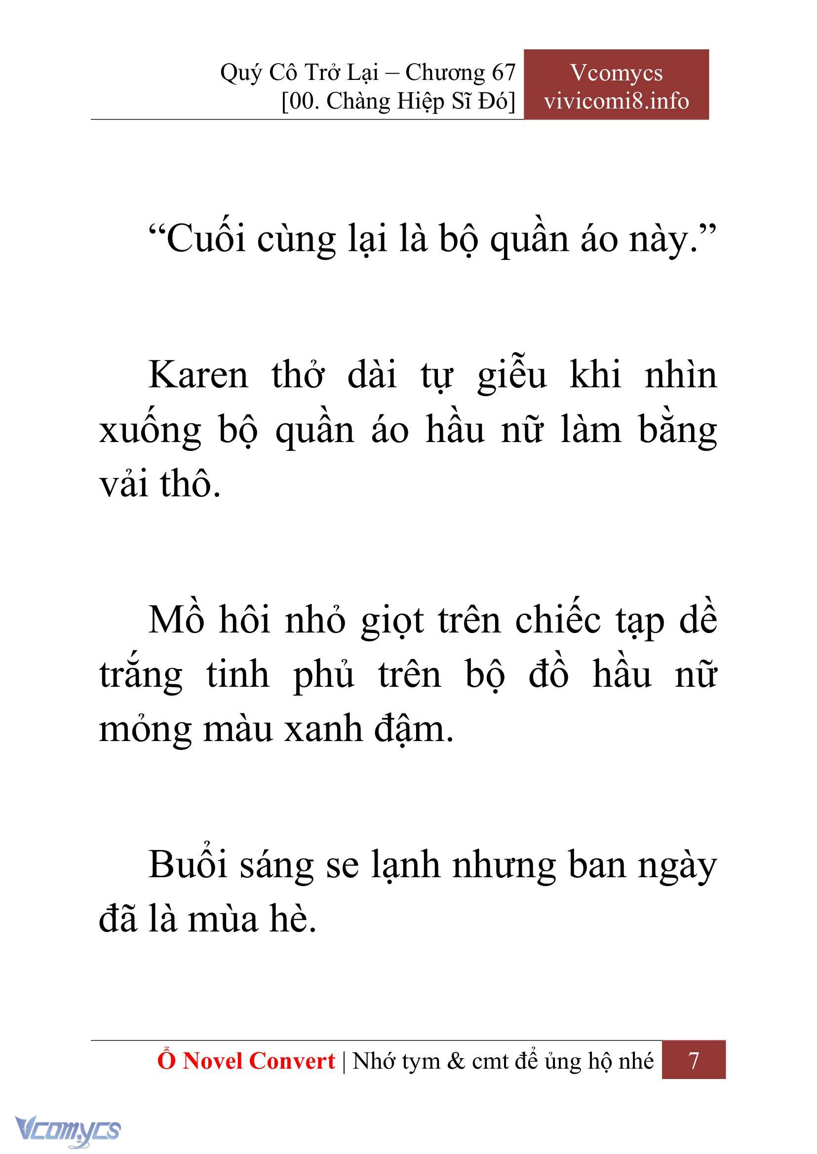 [Novel] Quý Cô Trở Lại Chapter 67 - Trang 10