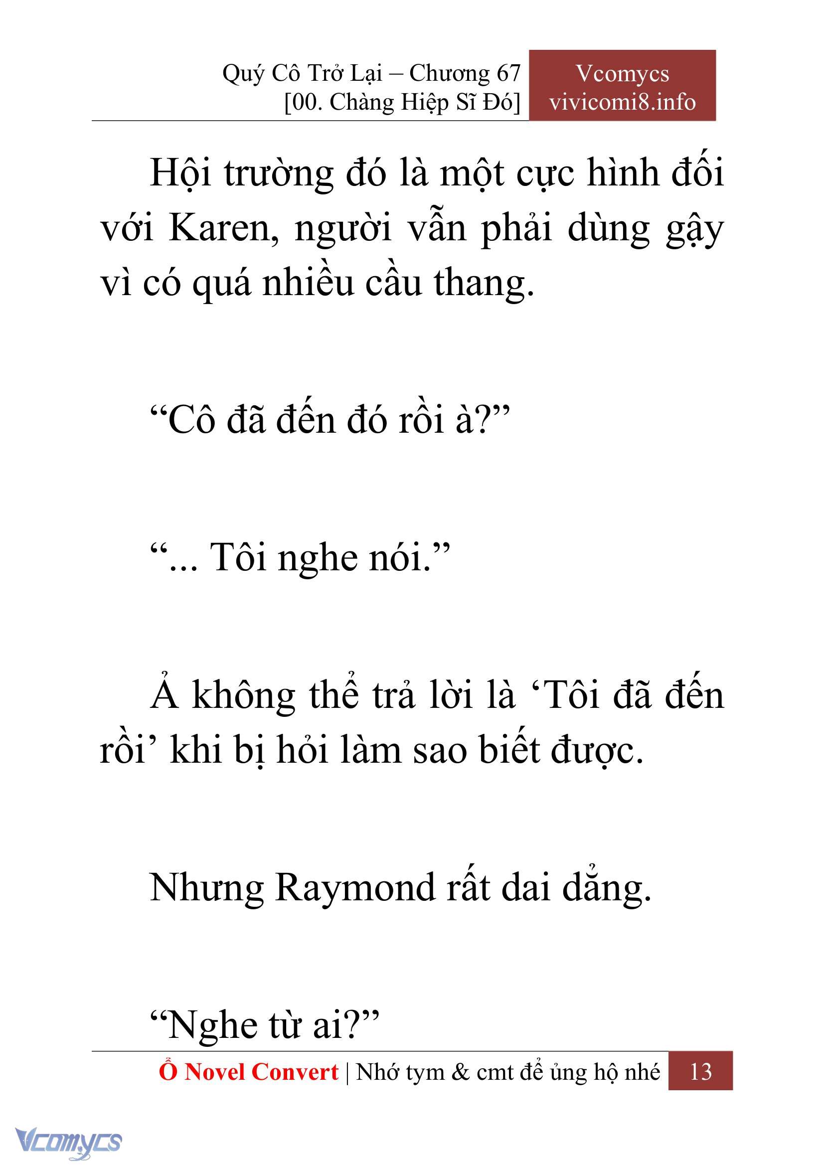 [Novel] Quý Cô Trở Lại Chapter 67 - Trang 16
