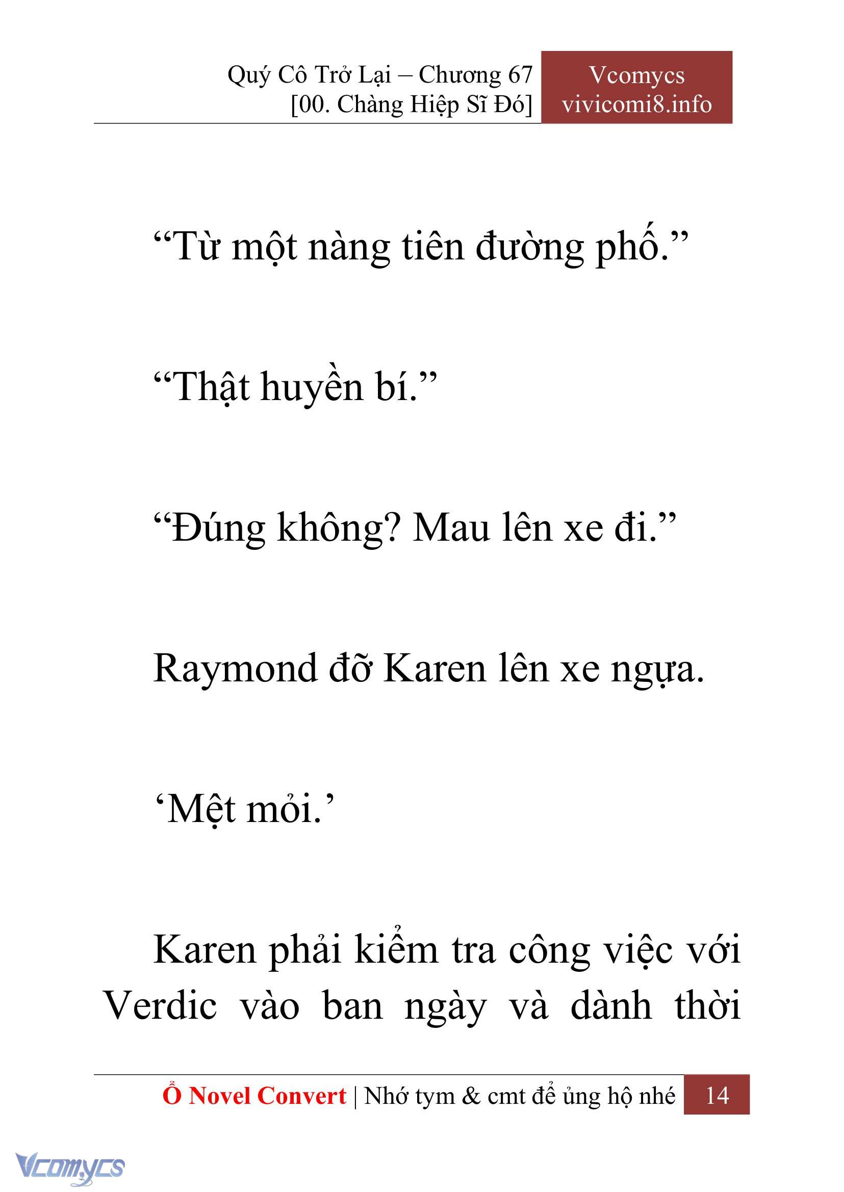 [Novel] Quý Cô Trở Lại Chapter 67 - Trang 17