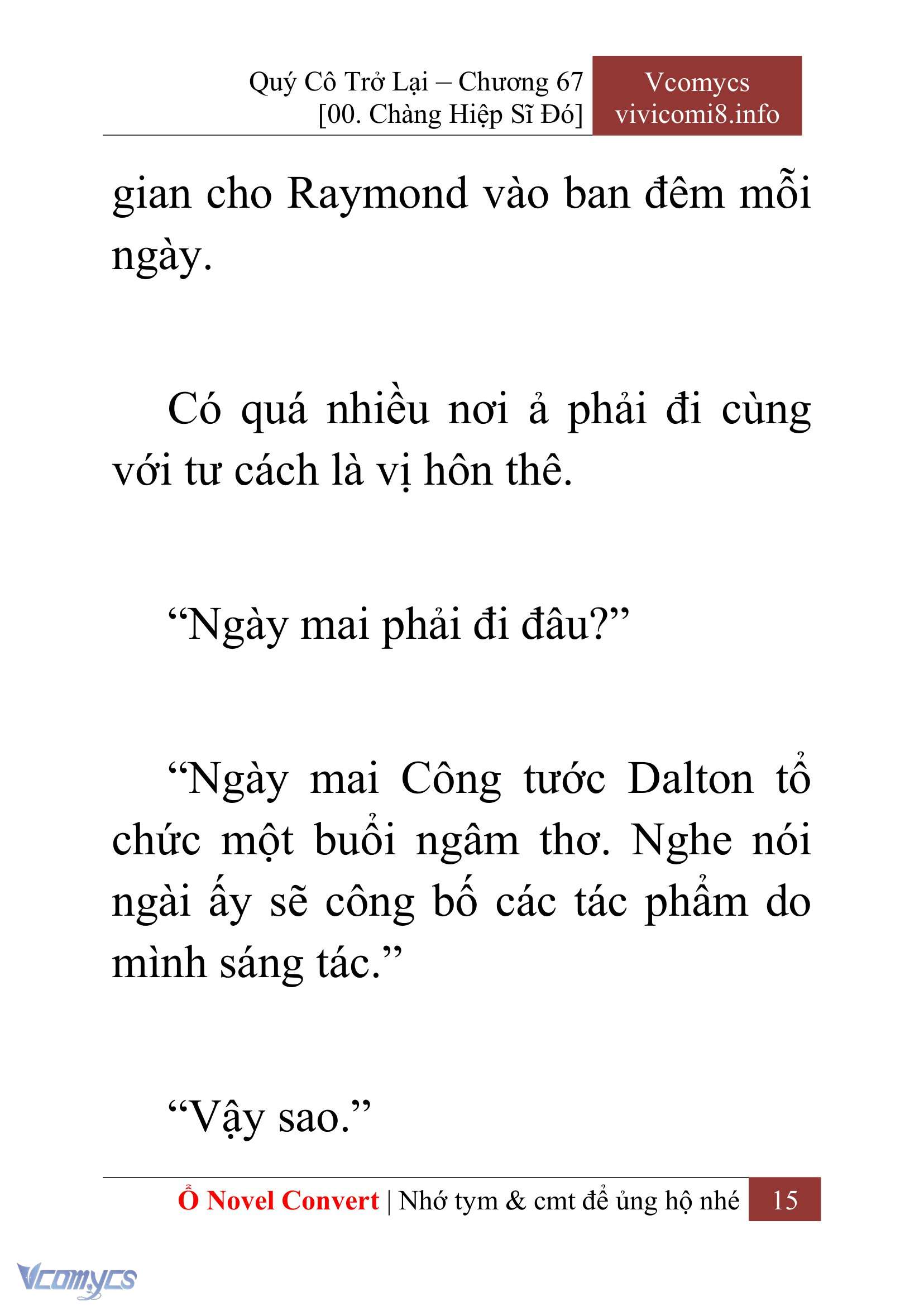 [Novel] Quý Cô Trở Lại Chapter 67 - Trang 18