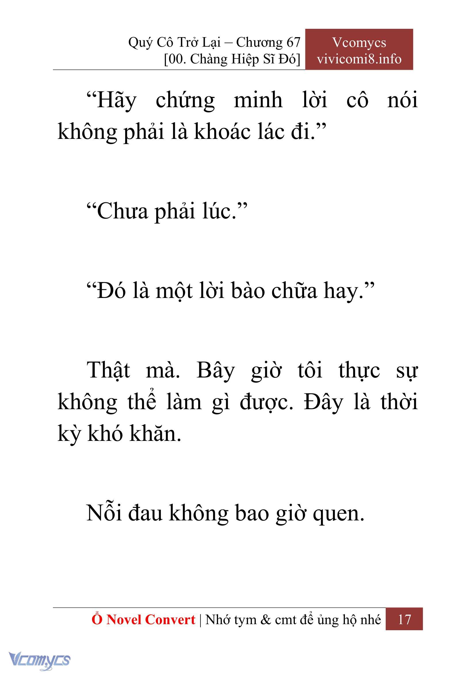[Novel] Quý Cô Trở Lại Chapter 67 - Trang 20