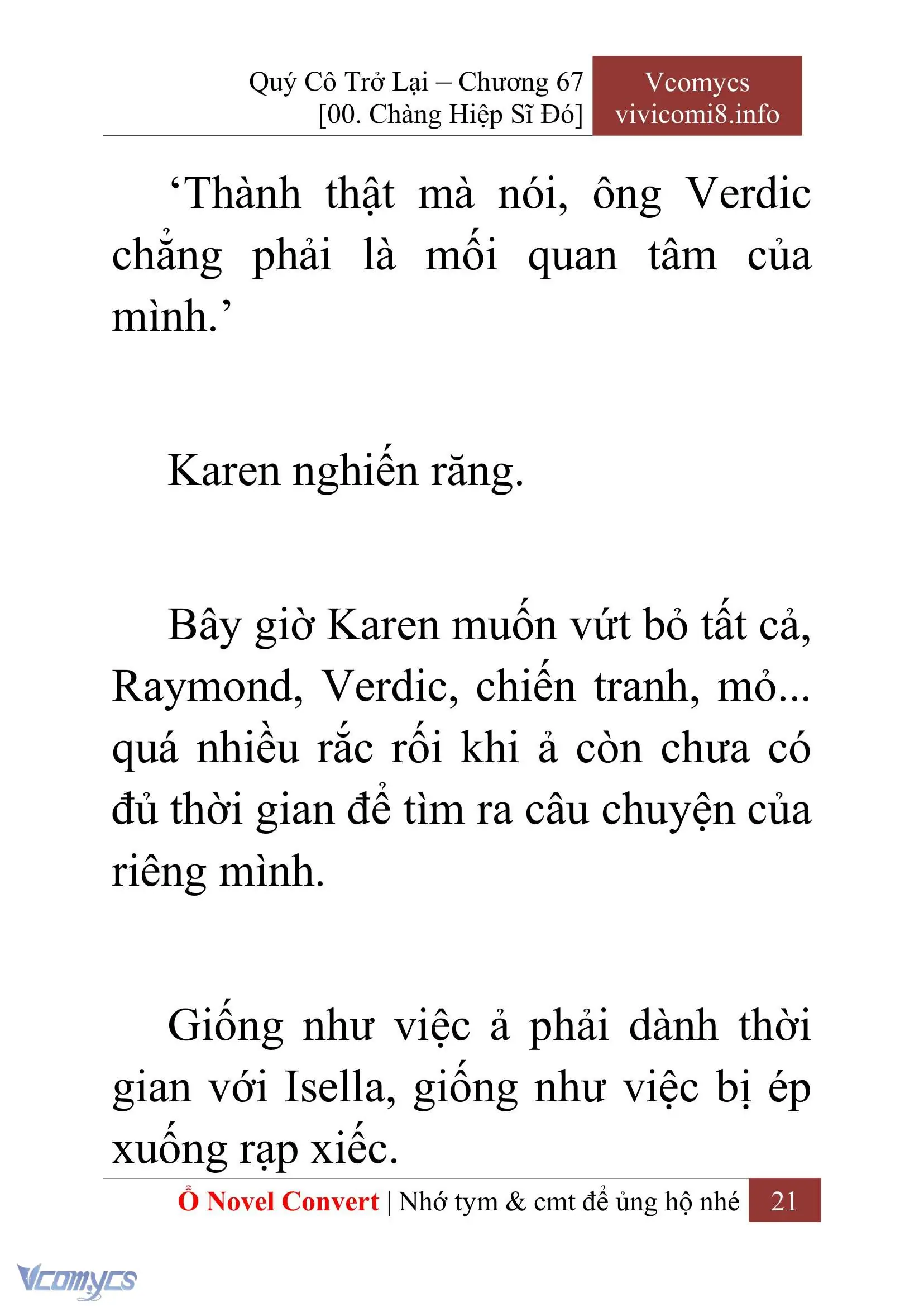 [Novel] Quý Cô Trở Lại Chapter 67 - Trang 24