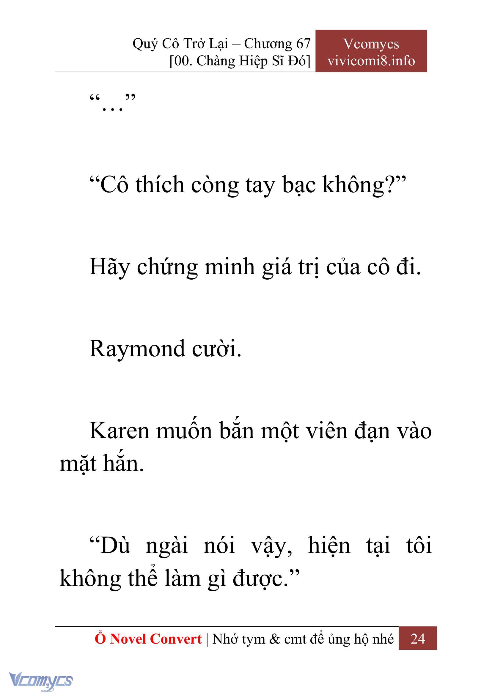 [Novel] Quý Cô Trở Lại Chapter 67 - Trang 27