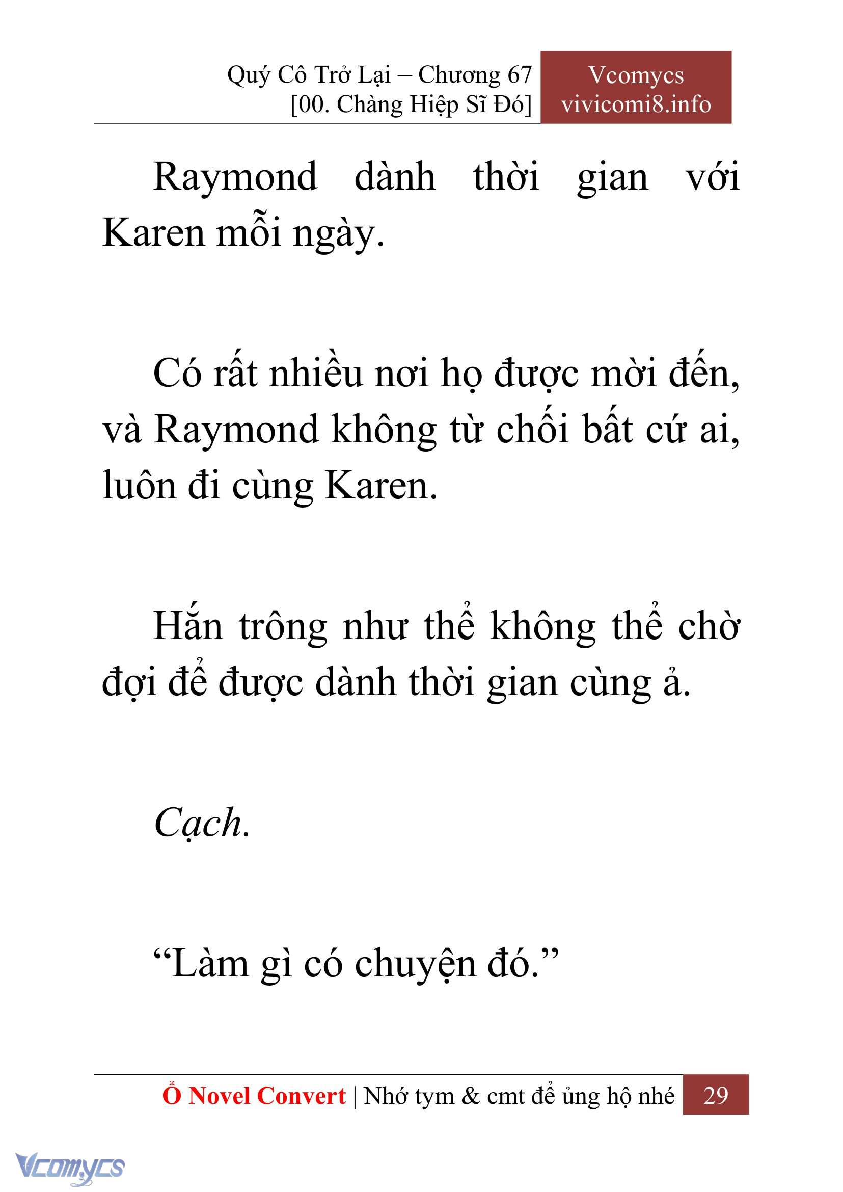 [Novel] Quý Cô Trở Lại Chapter 67 - Trang 32