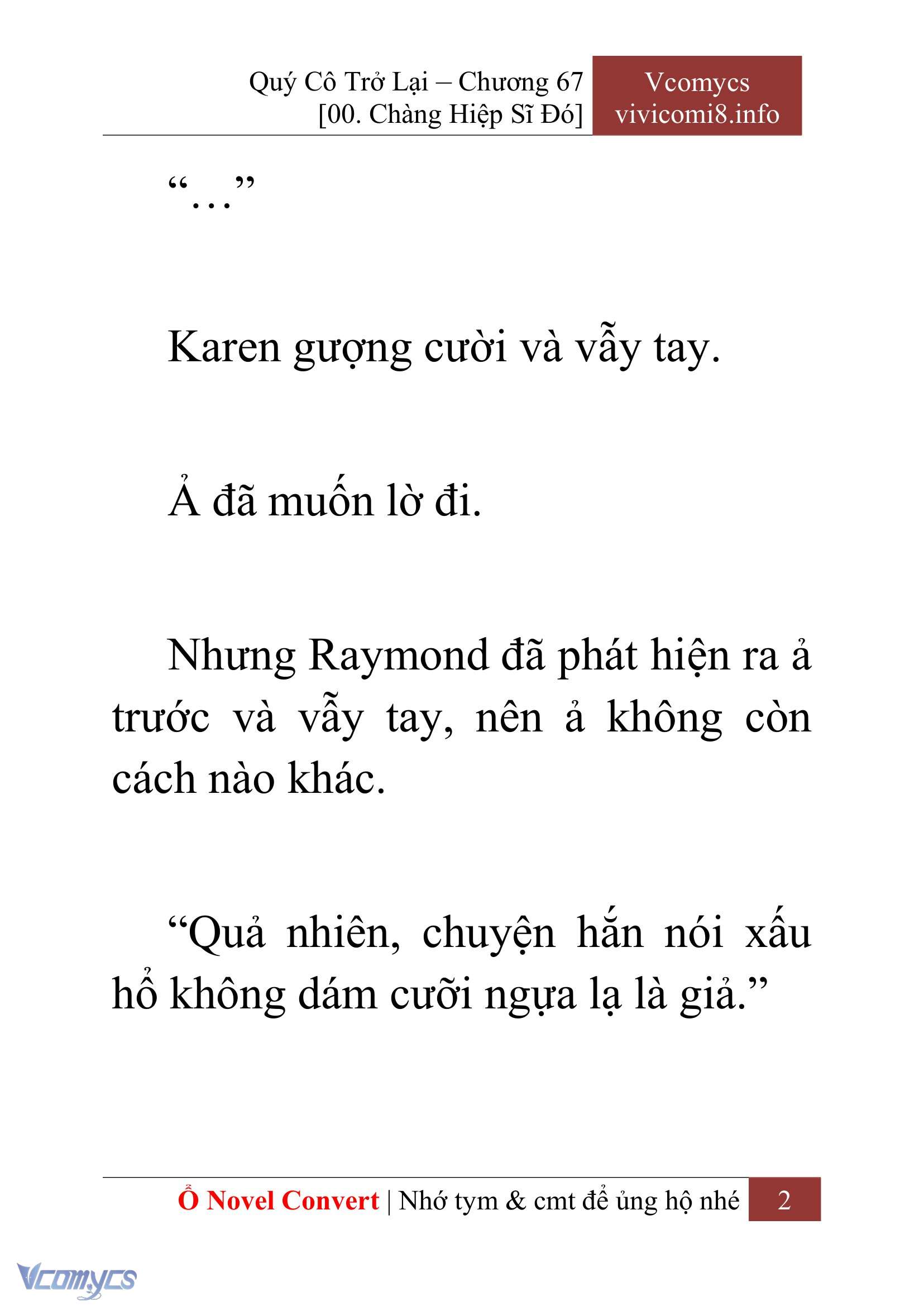 [Novel] Quý Cô Trở Lại Chapter 67 - Trang 5