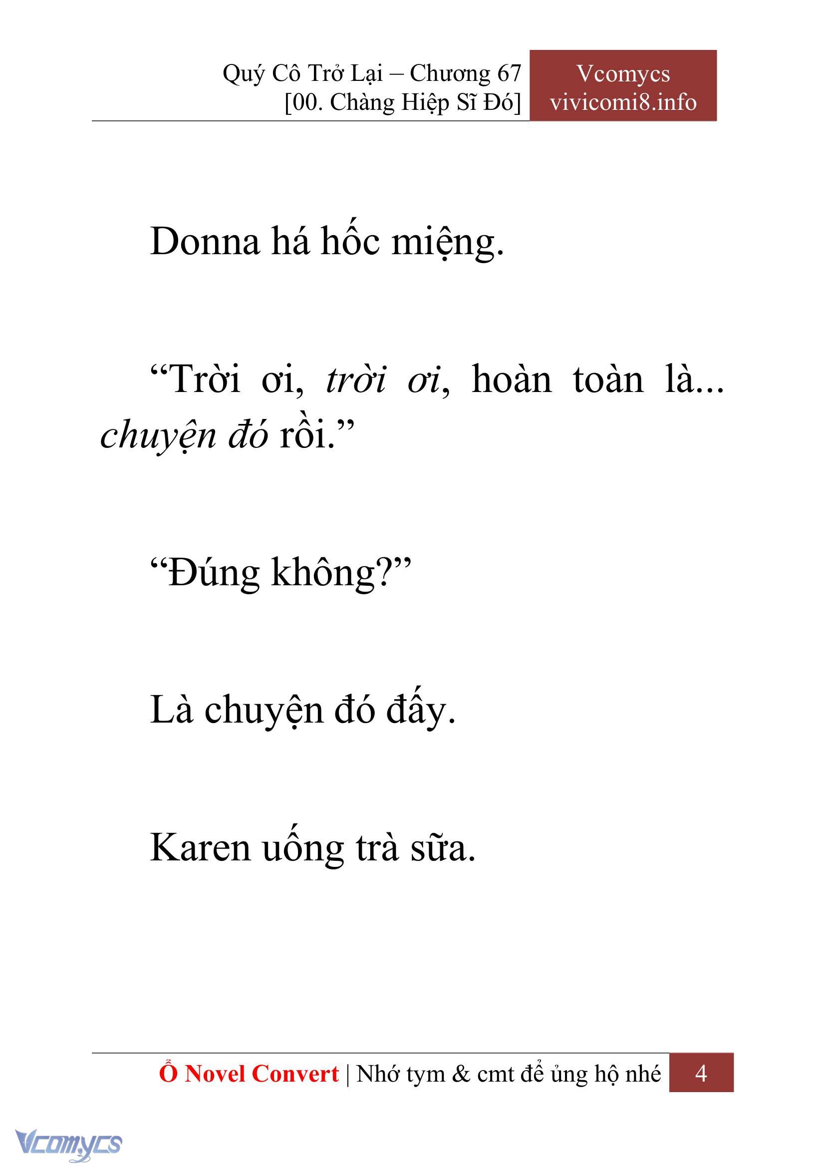 [Novel] Quý Cô Trở Lại Chapter 67 - Trang 7