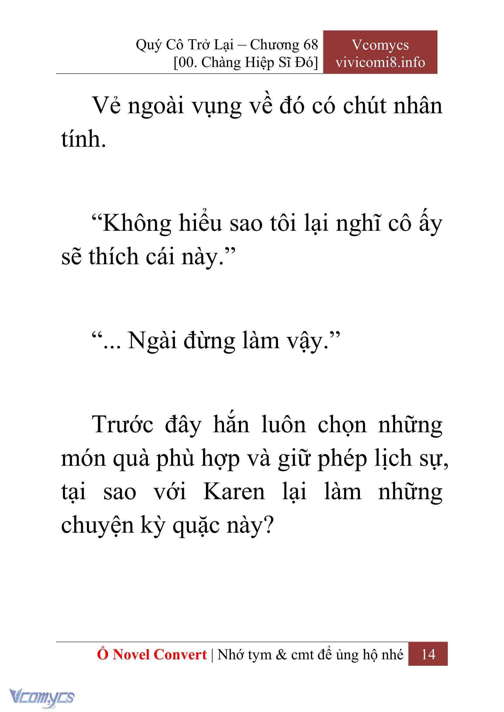 [Novel] Quý Cô Trở Lại Chapter 68 - Trang 17