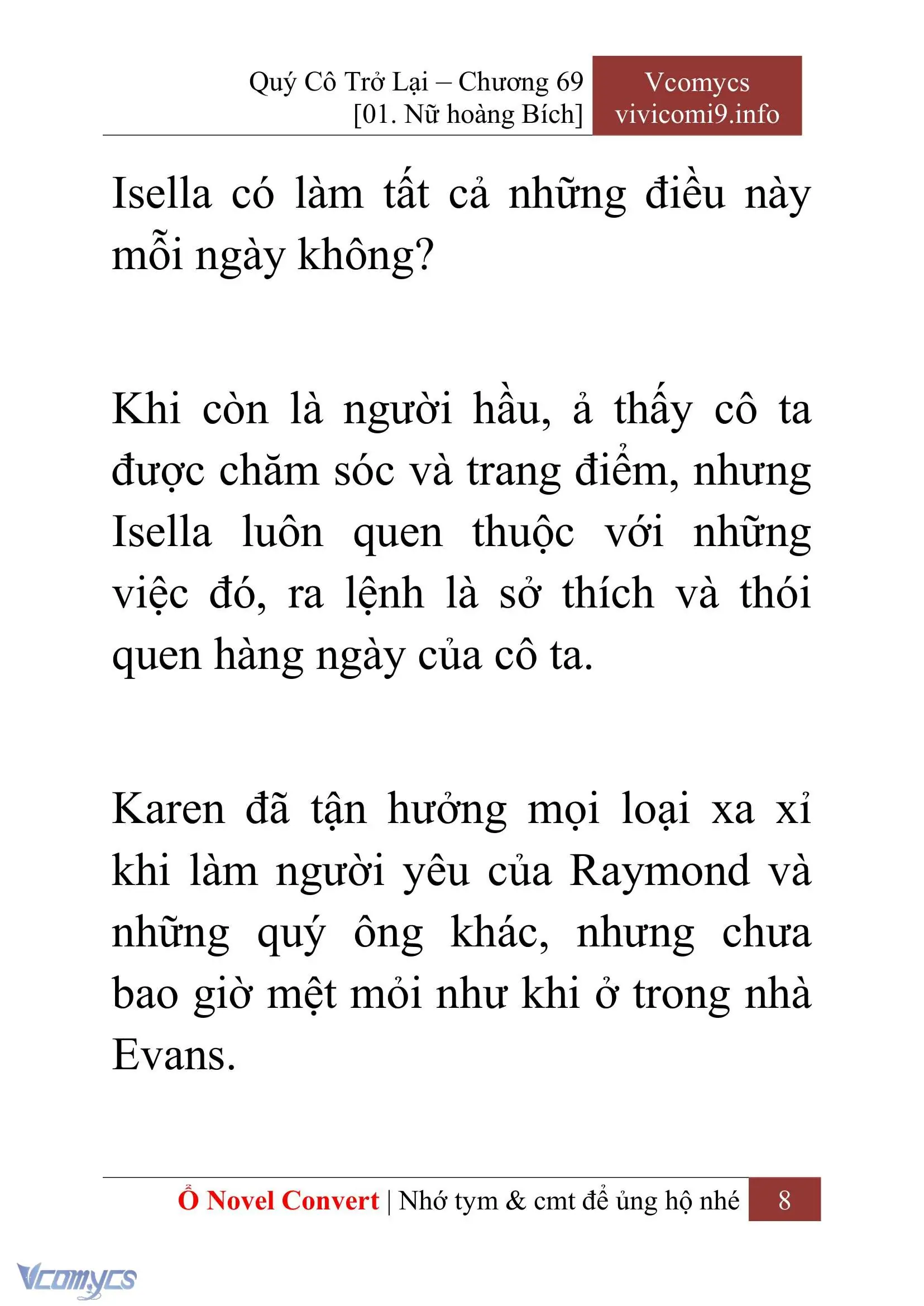 [Novel] Quý Cô Trở Lại Chapter 69 - Trang 11