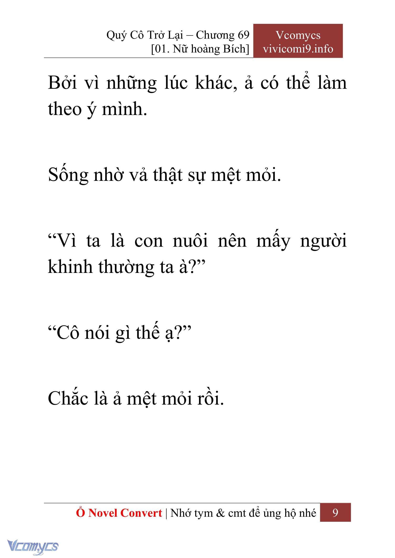 [Novel] Quý Cô Trở Lại Chapter 69 - Trang 12