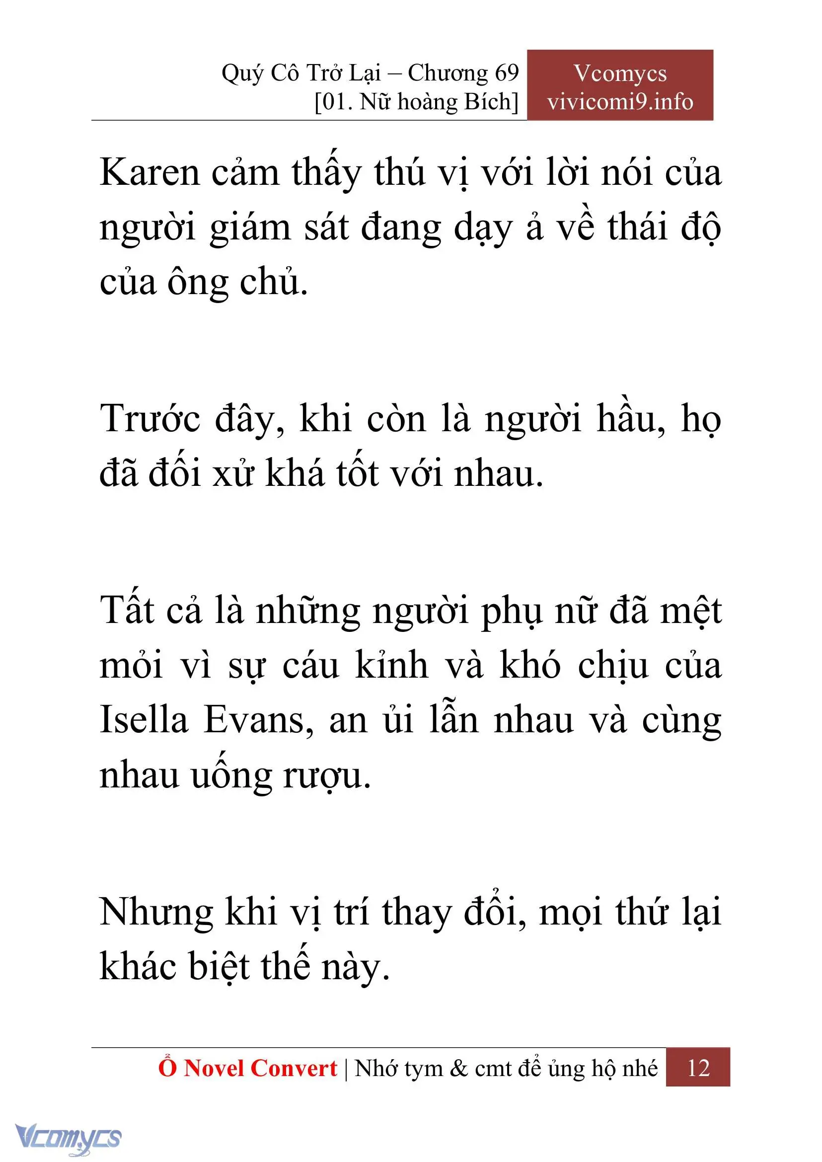 [Novel] Quý Cô Trở Lại Chapter 69 - Trang 15