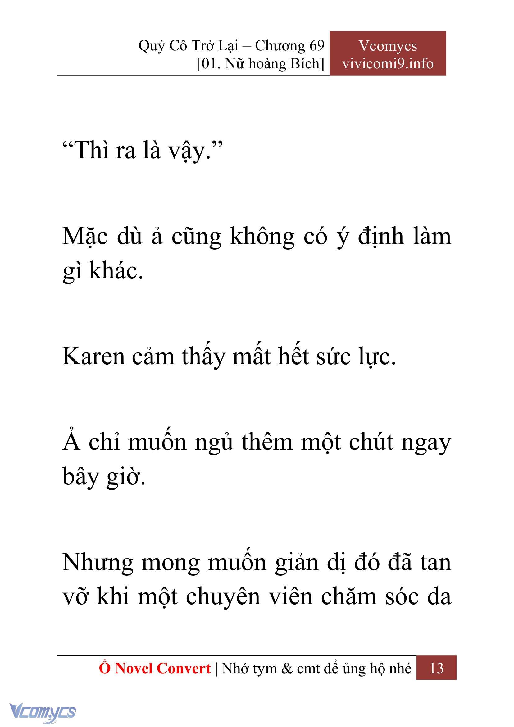 [Novel] Quý Cô Trở Lại Chapter 69 - Trang 16