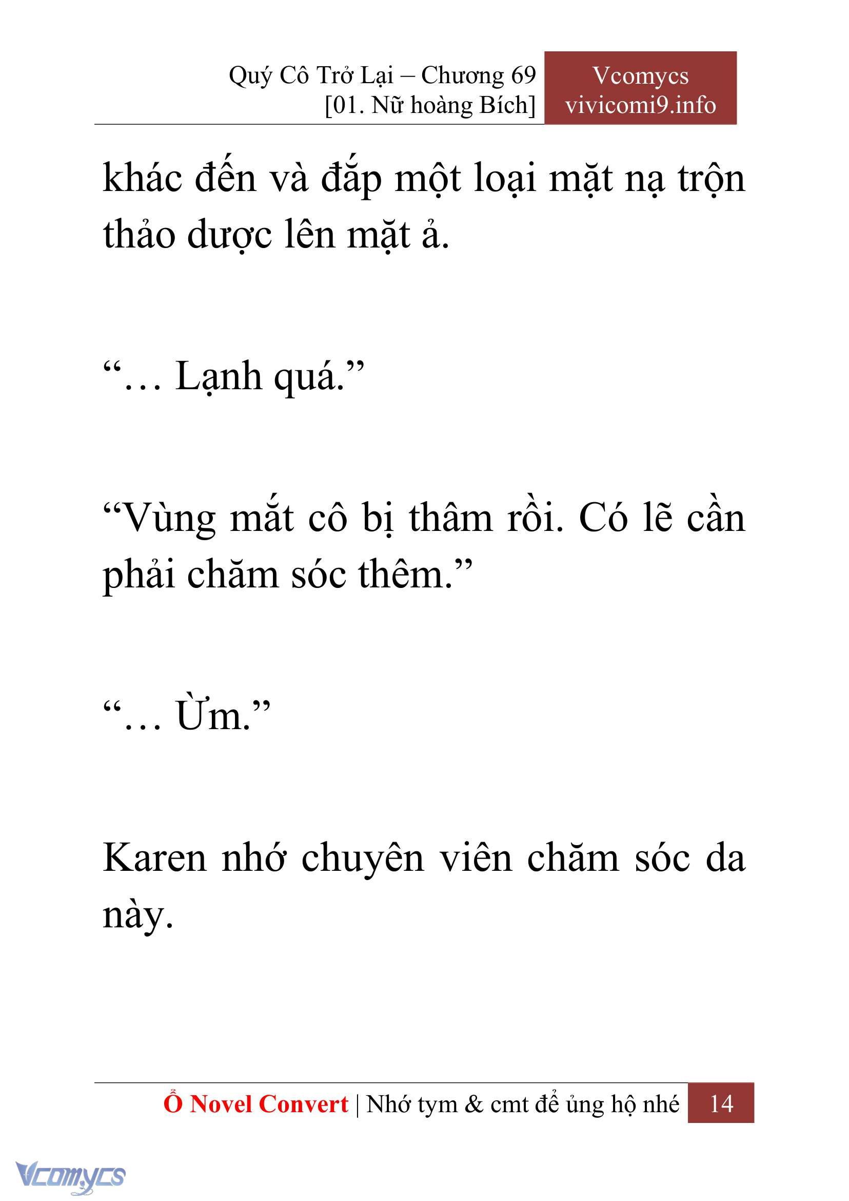 [Novel] Quý Cô Trở Lại Chapter 69 - Trang 17