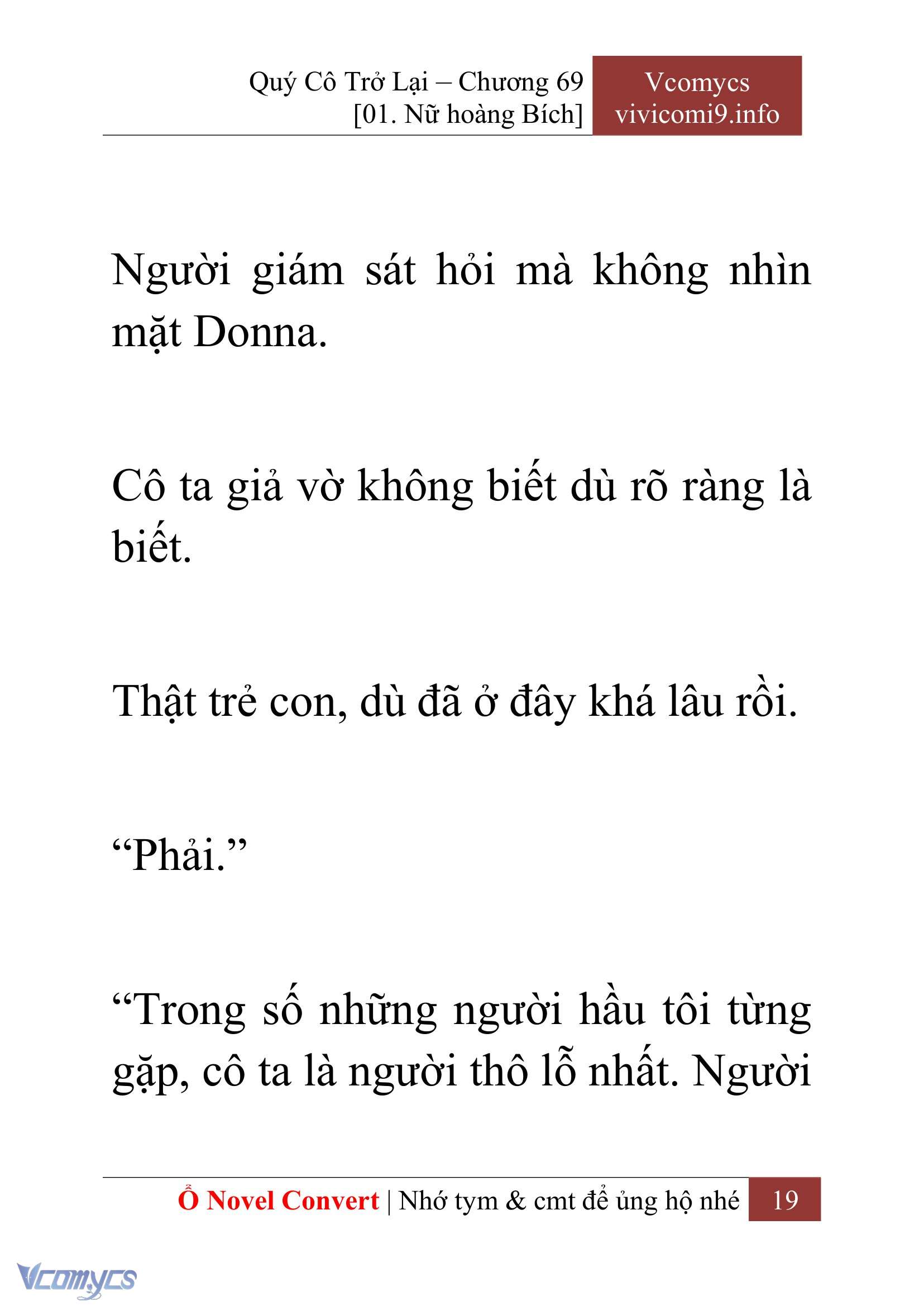 [Novel] Quý Cô Trở Lại Chapter 69 - Trang 22