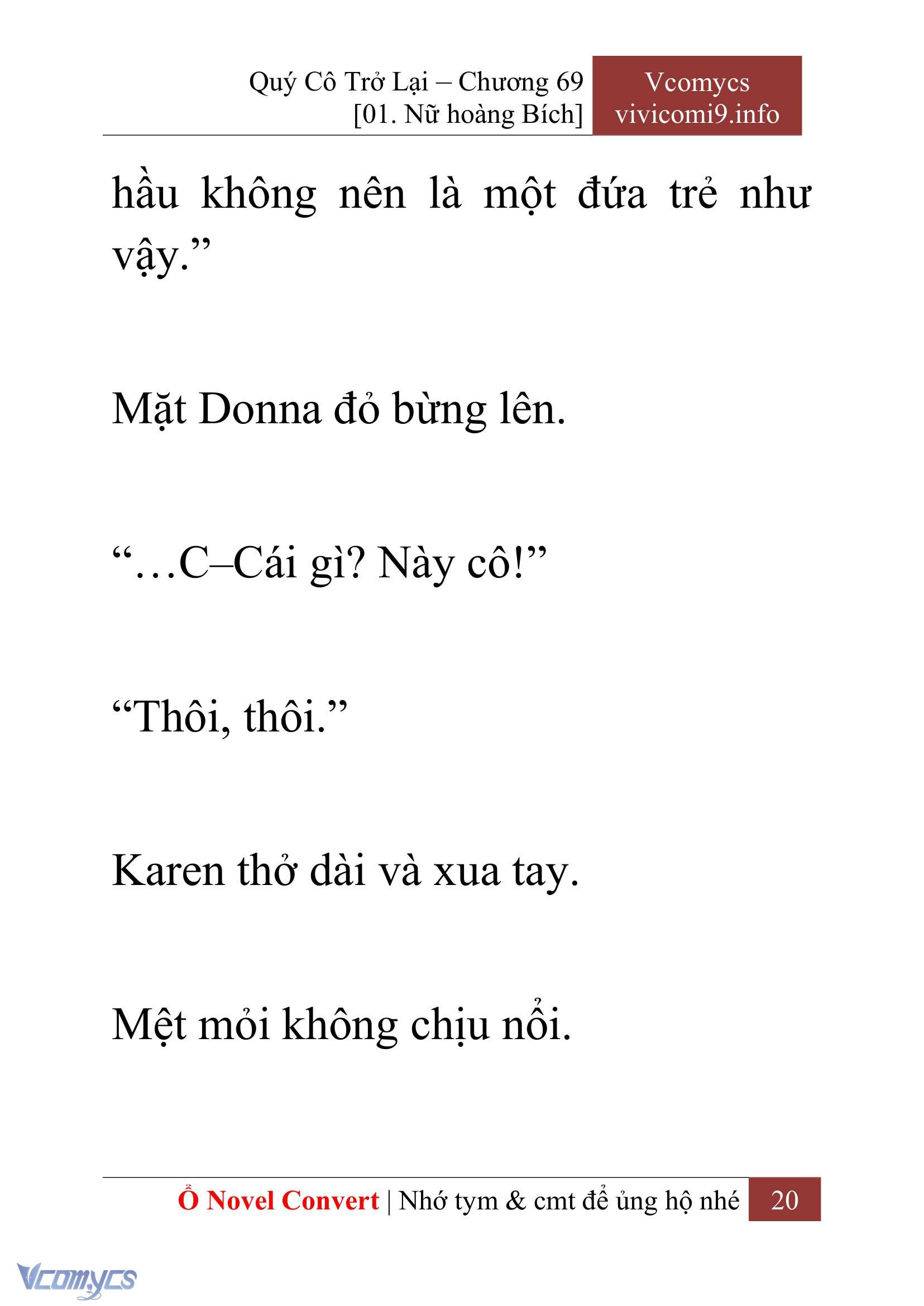 [Novel] Quý Cô Trở Lại Chapter 69 - Trang 23