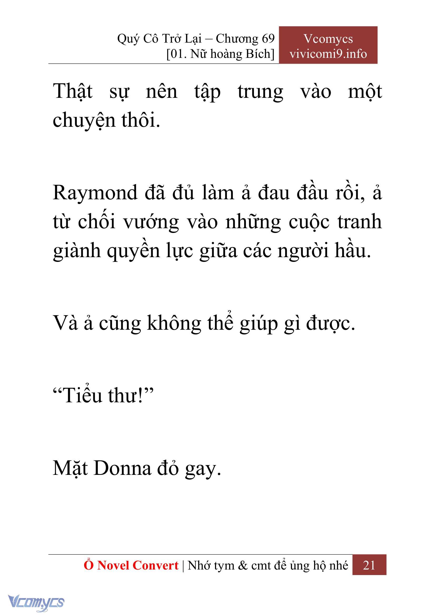 [Novel] Quý Cô Trở Lại Chapter 69 - Trang 24