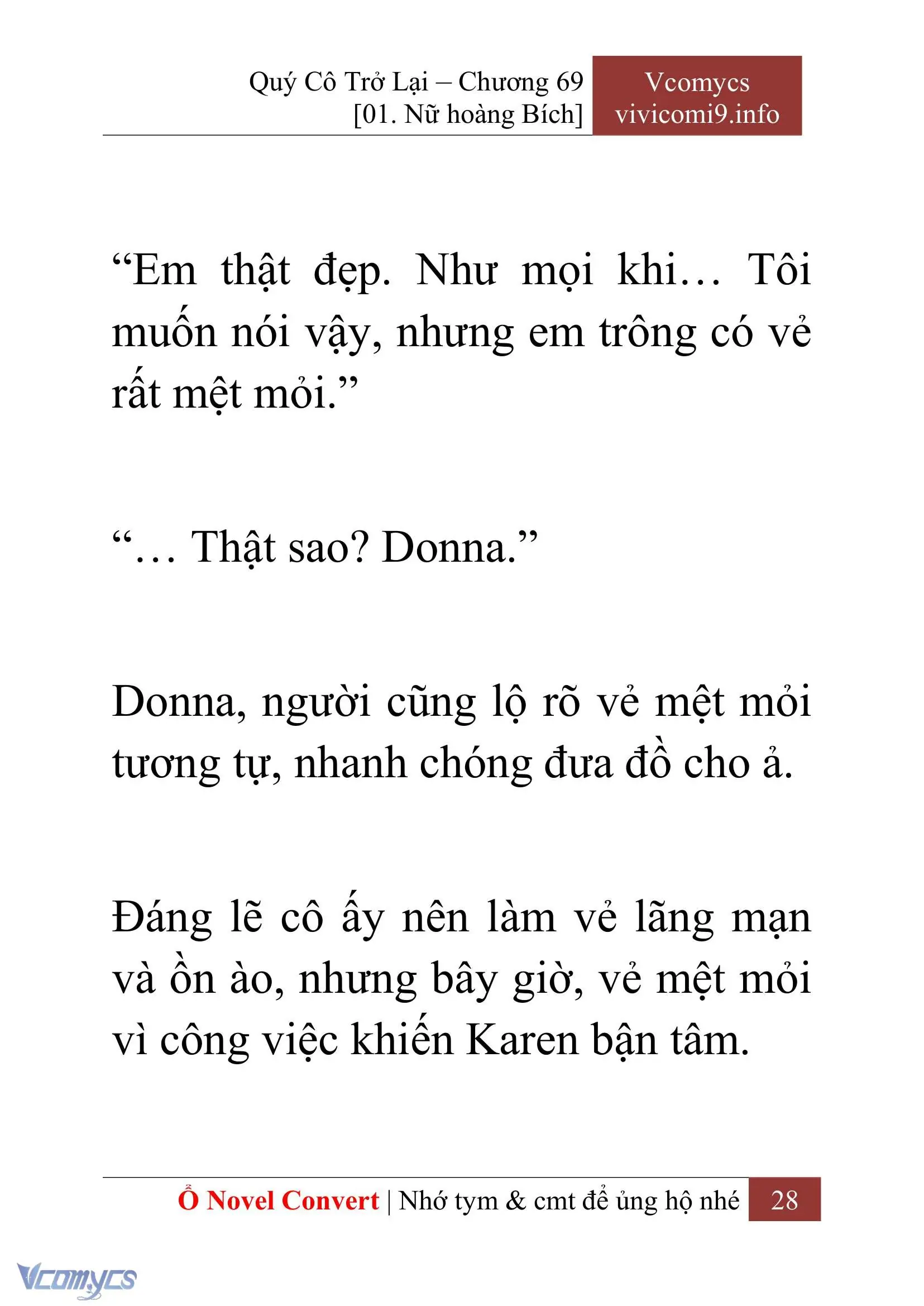 [Novel] Quý Cô Trở Lại Chapter 69 - Trang 31