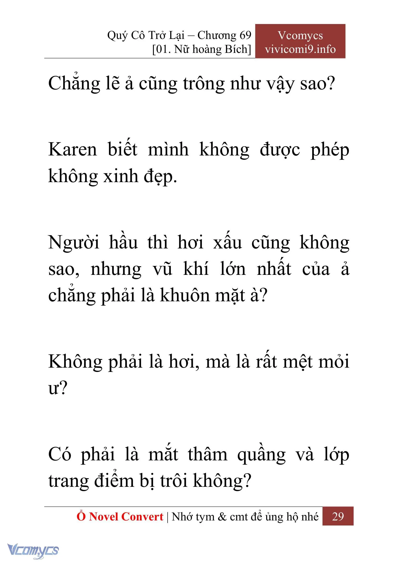 [Novel] Quý Cô Trở Lại Chapter 69 - Trang 32