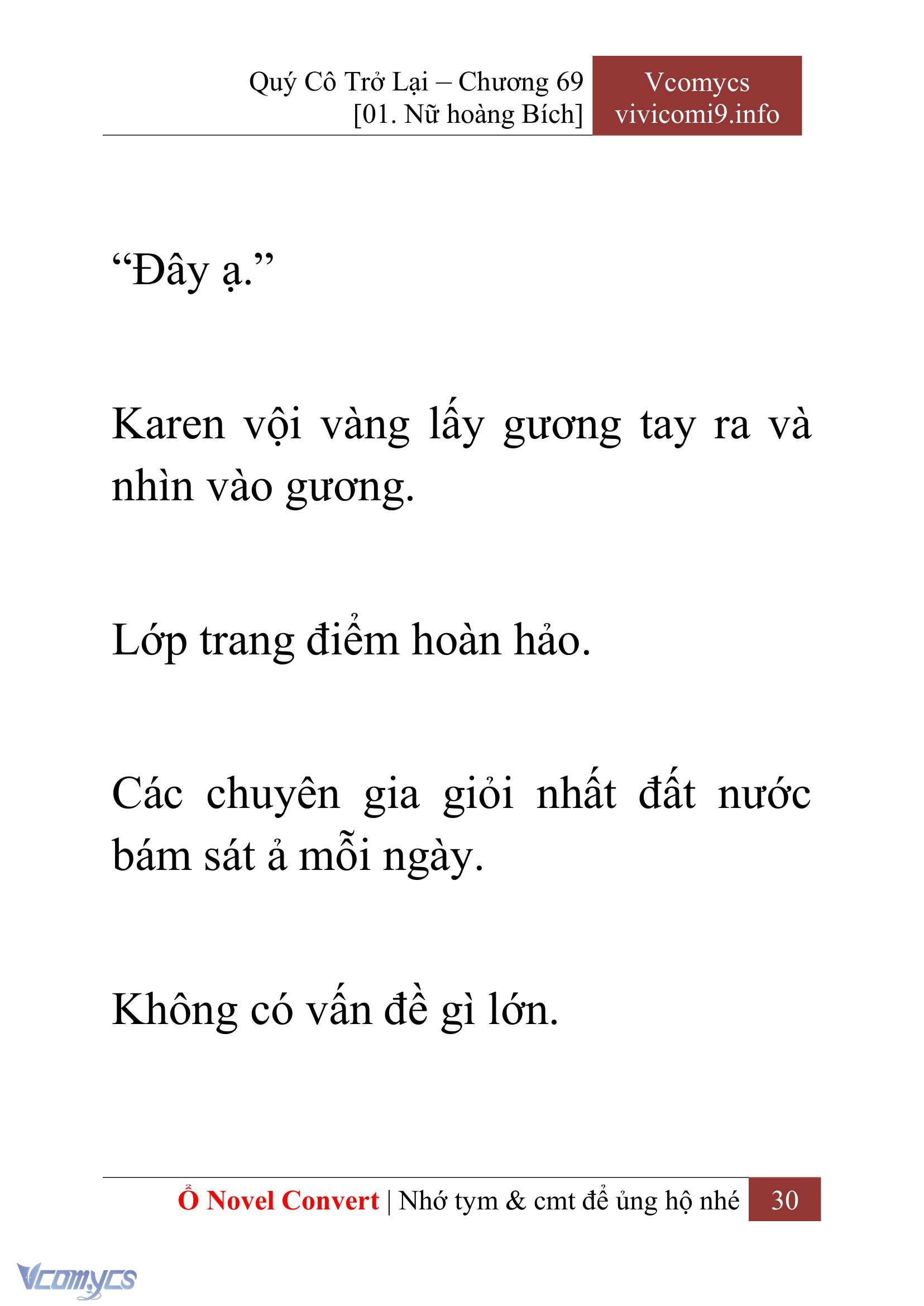 [Novel] Quý Cô Trở Lại Chapter 69 - Trang 33