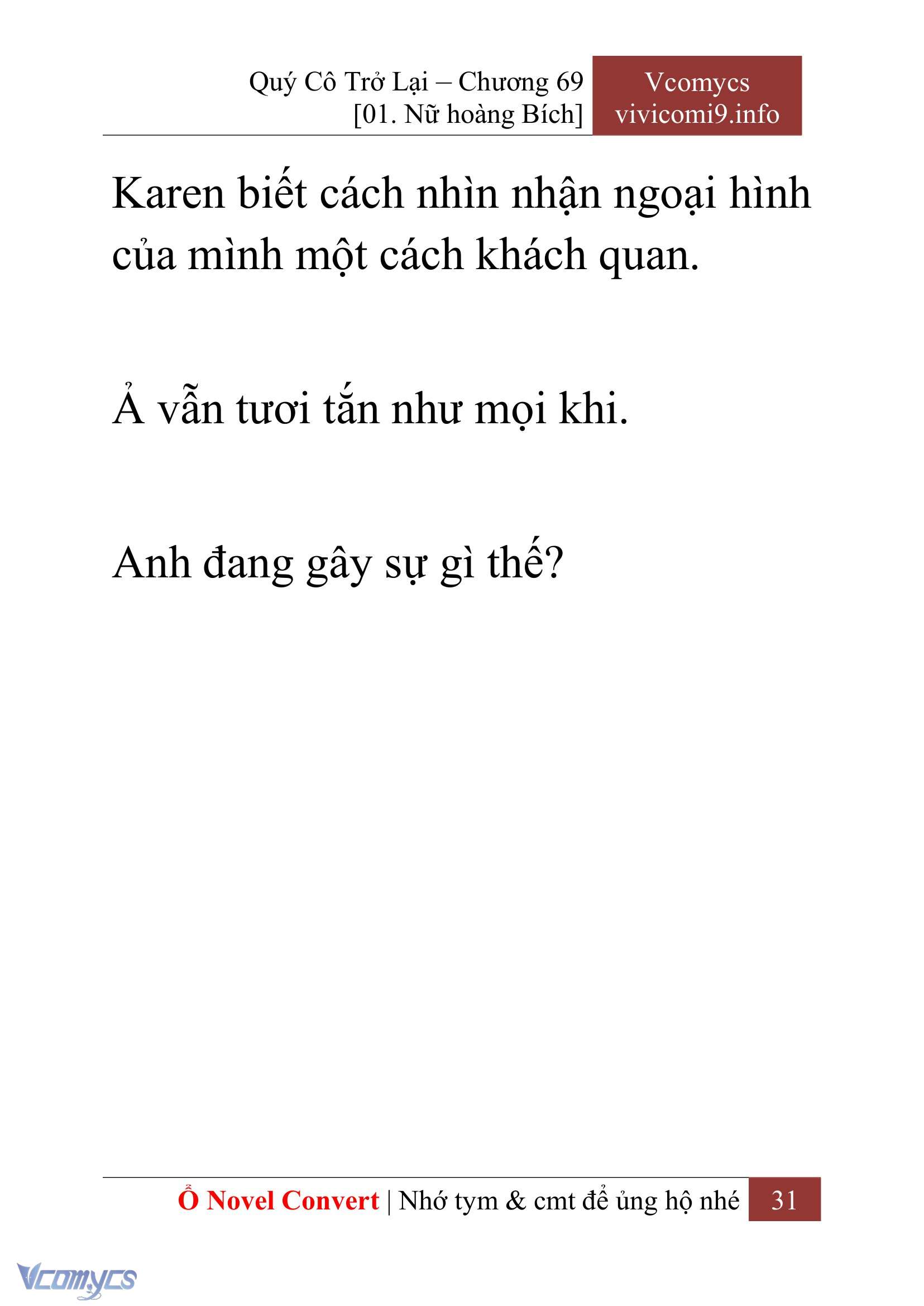 [Novel] Quý Cô Trở Lại Chapter 69 - Trang 34