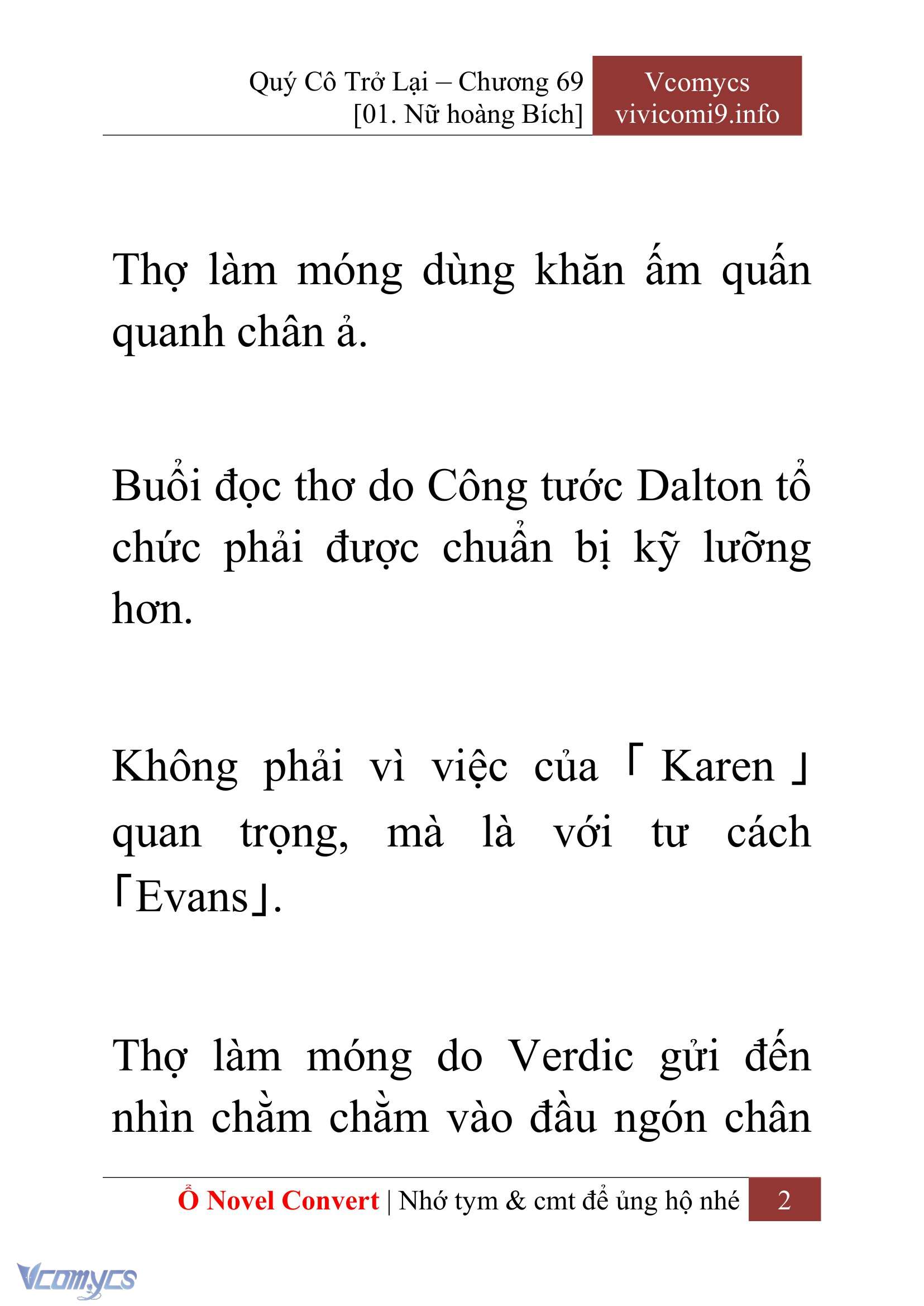 [Novel] Quý Cô Trở Lại Chapter 69 - Trang 5