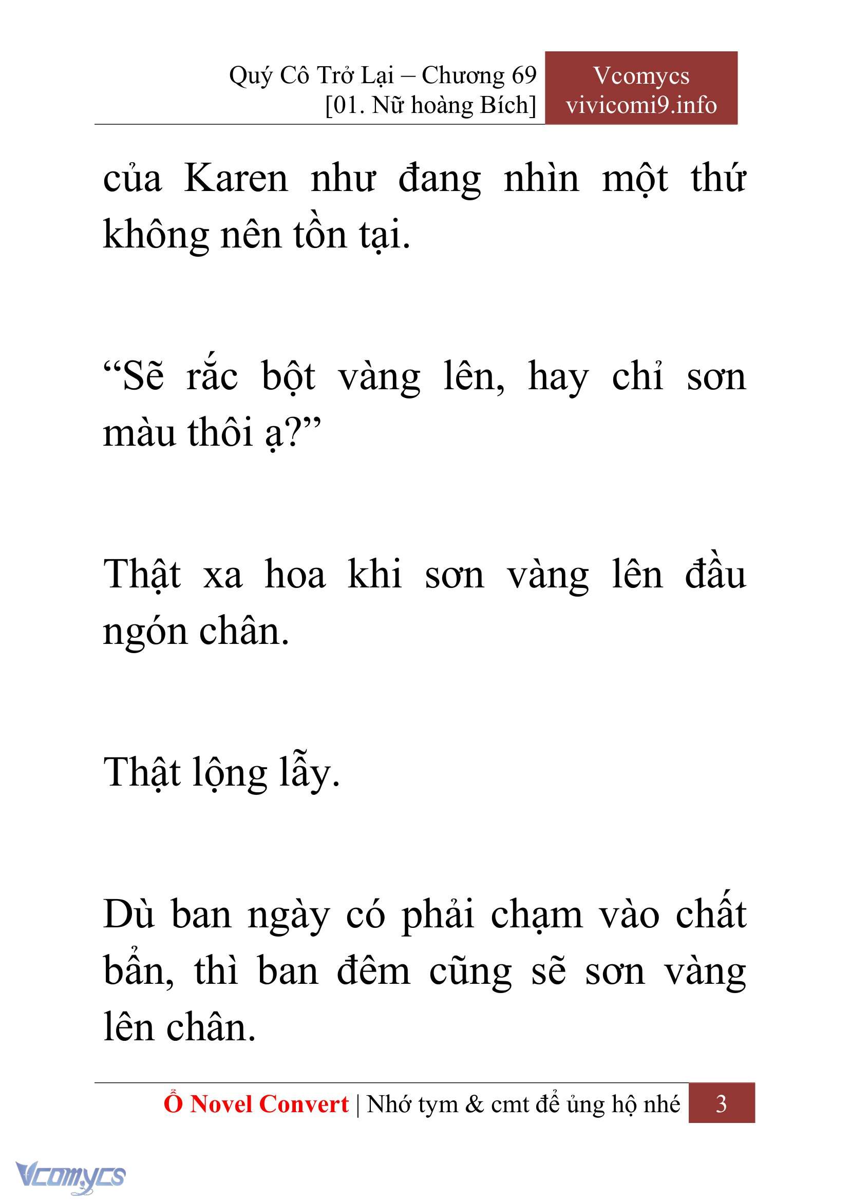 [Novel] Quý Cô Trở Lại Chapter 69 - Trang 6