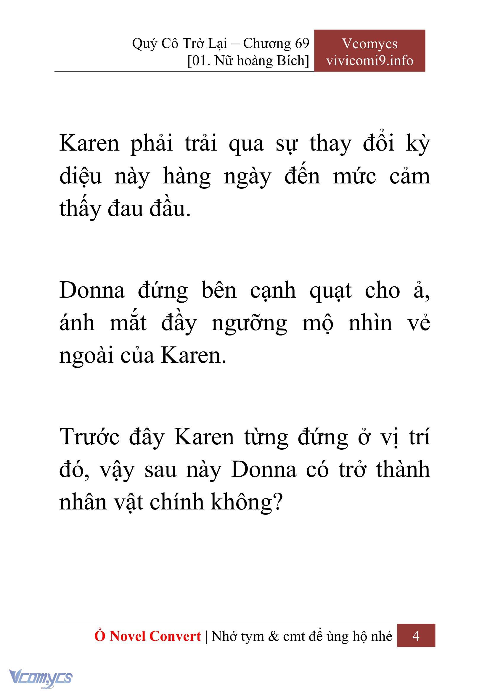 [Novel] Quý Cô Trở Lại Chapter 69 - Trang 7