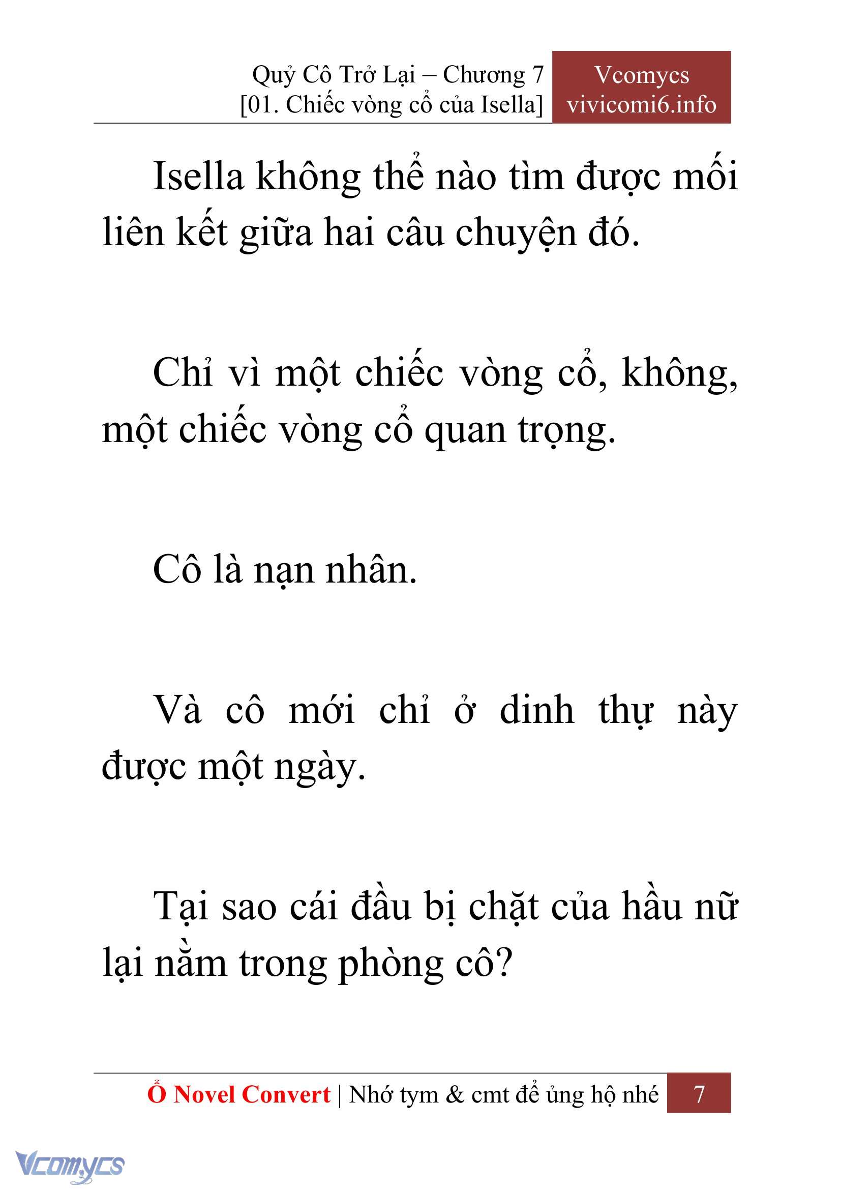 [Novel] Quý Cô Trở Lại Chapter 7 - Trang 10