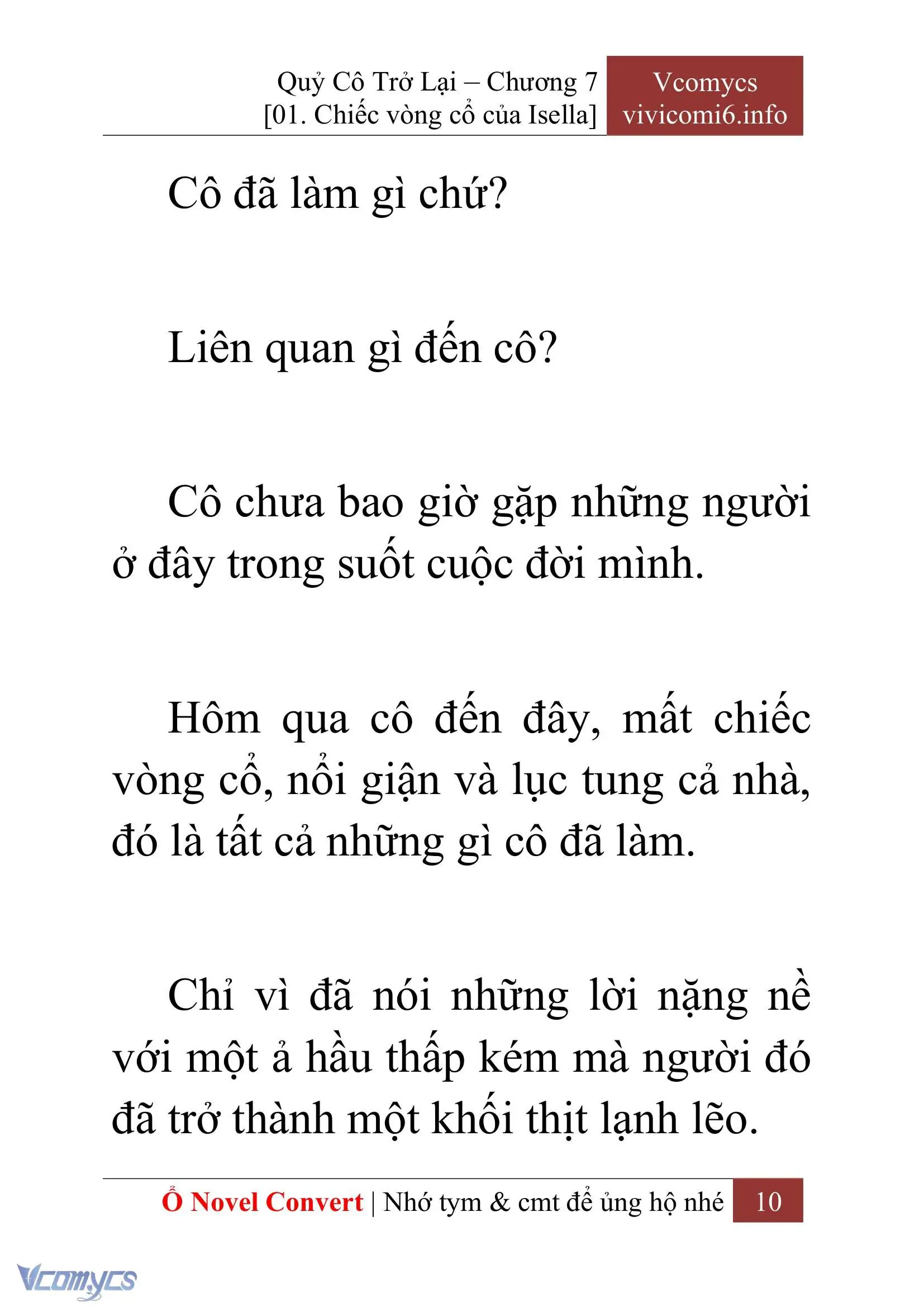 [Novel] Quý Cô Trở Lại Chapter 7 - Trang 13