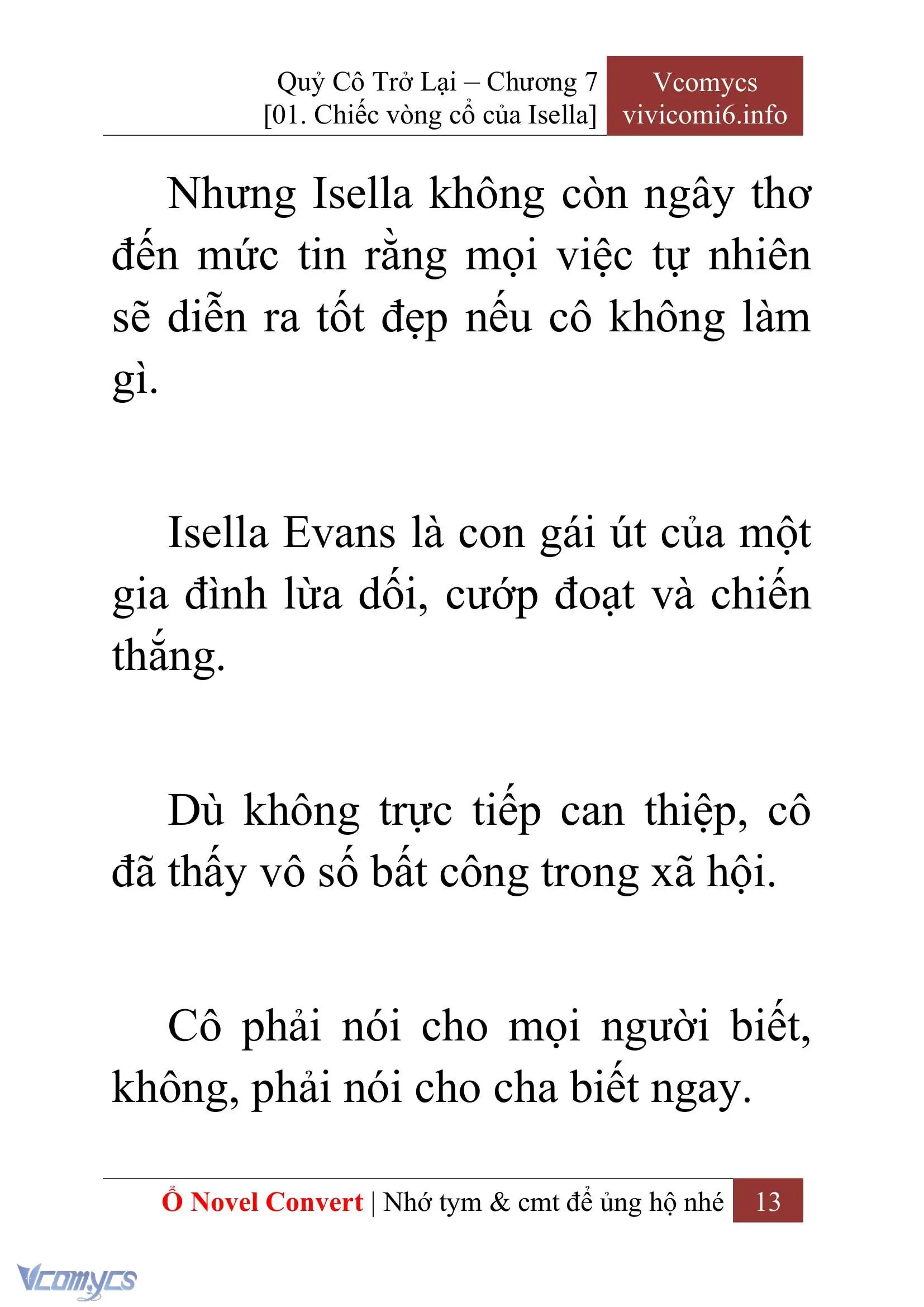 [Novel] Quý Cô Trở Lại Chapter 7 - Trang 16