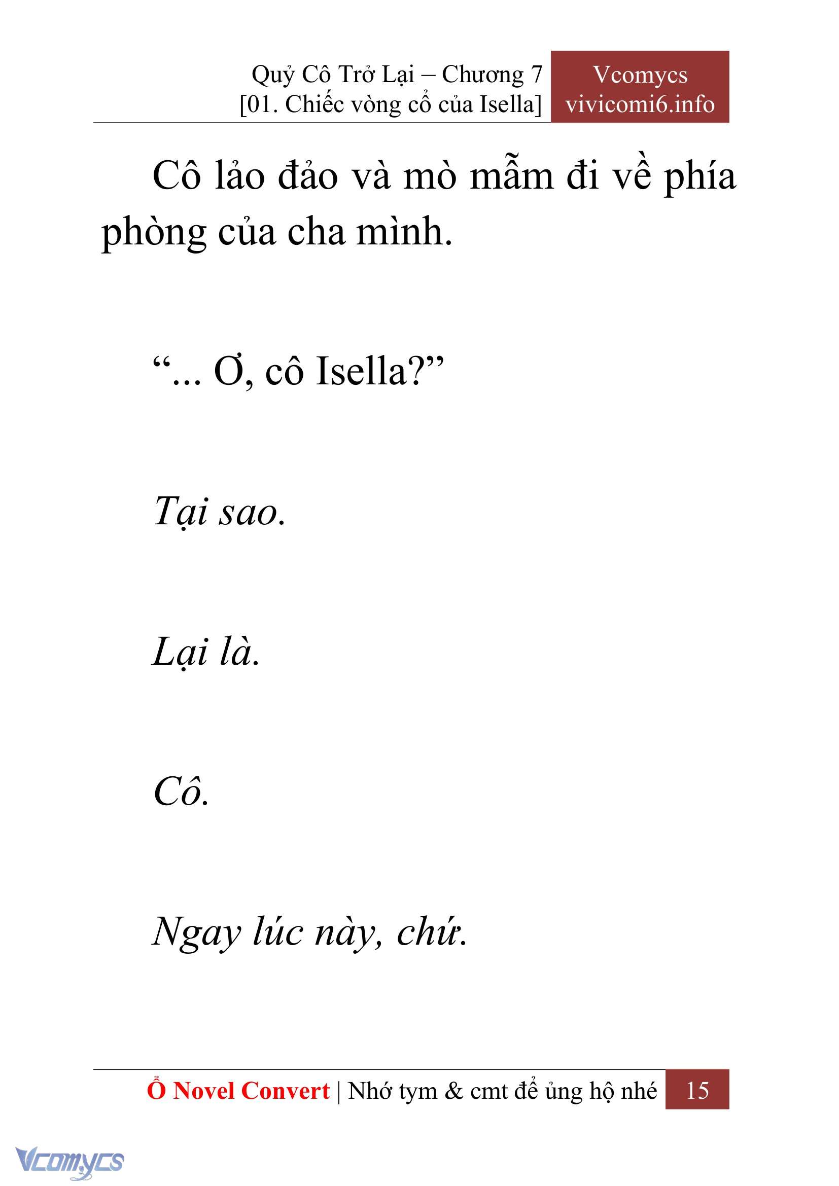 [Novel] Quý Cô Trở Lại Chapter 7 - Trang 18