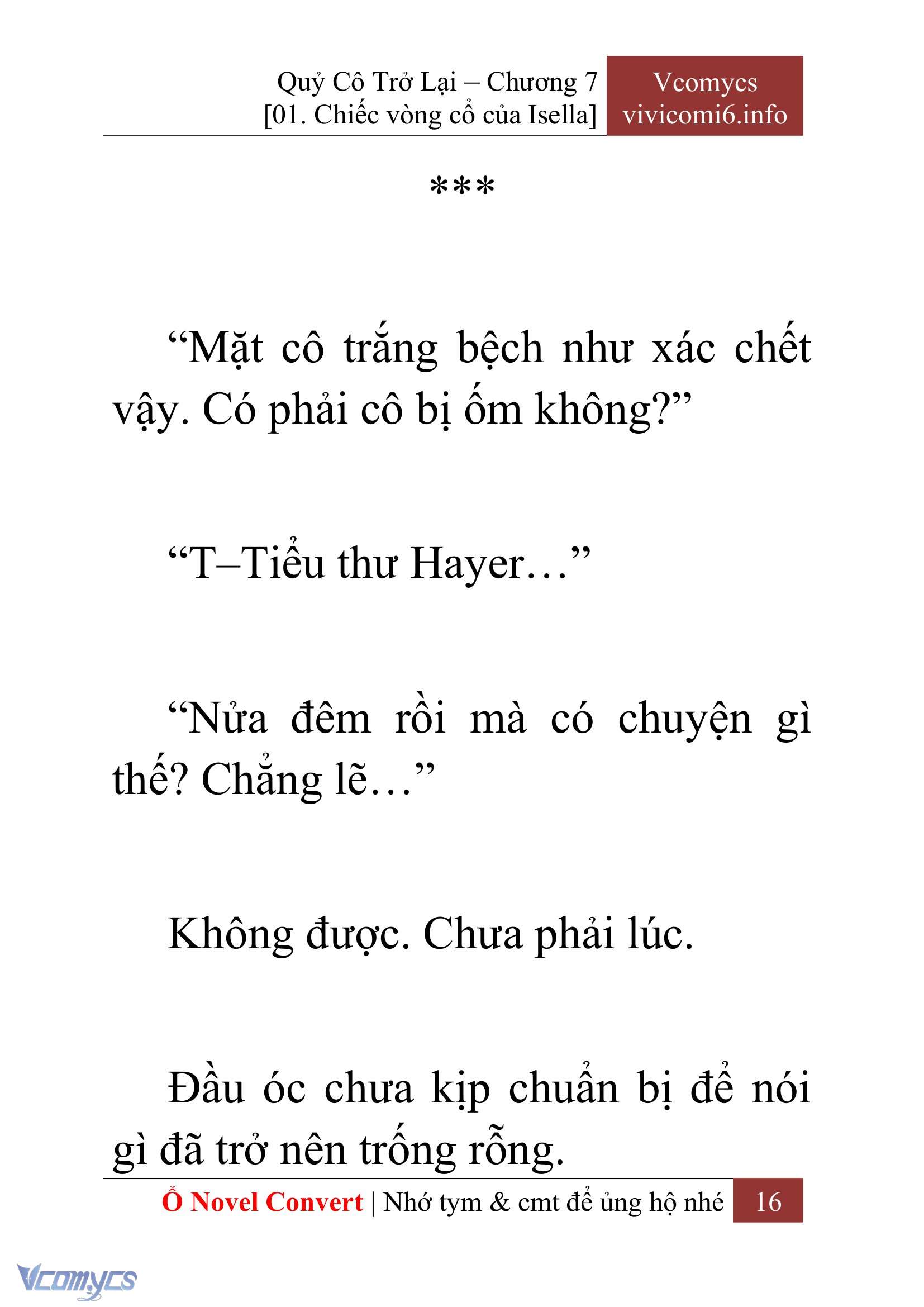 [Novel] Quý Cô Trở Lại Chapter 7 - Trang 19