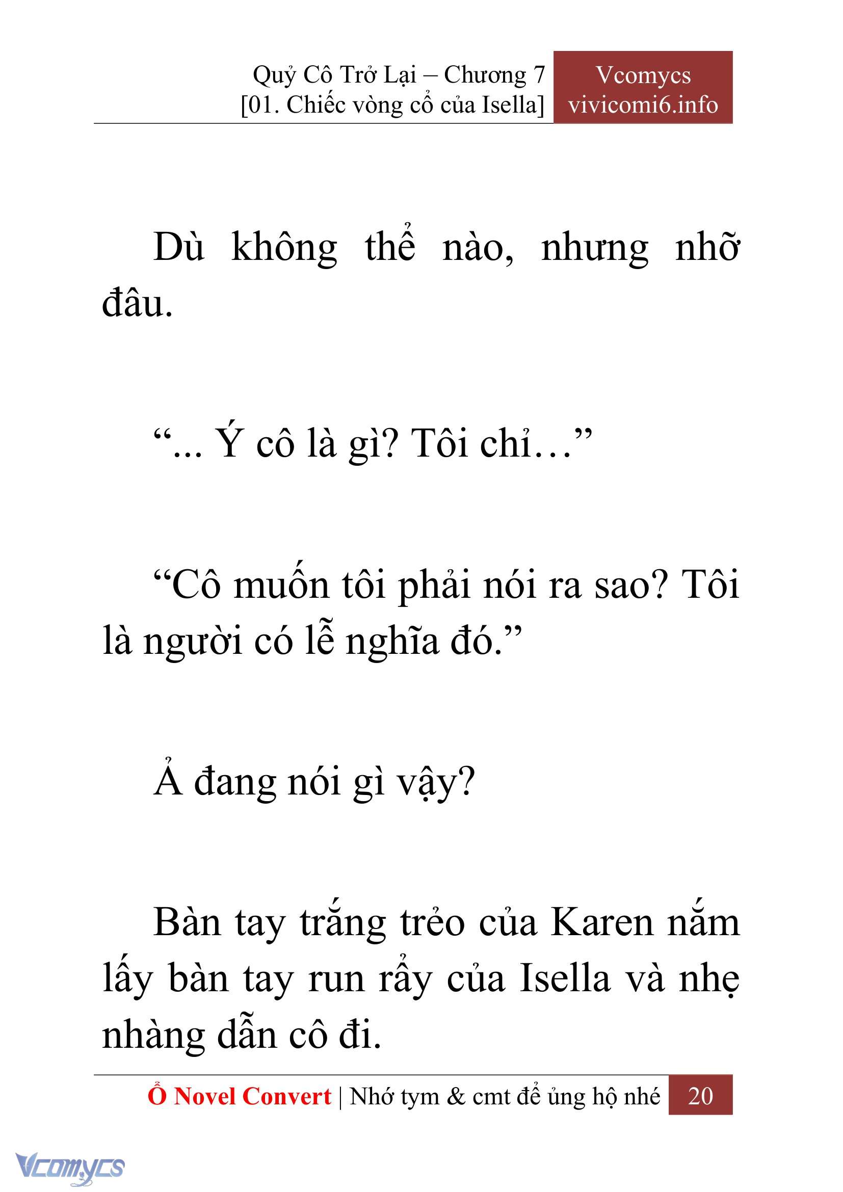 [Novel] Quý Cô Trở Lại Chapter 7 - Trang 23