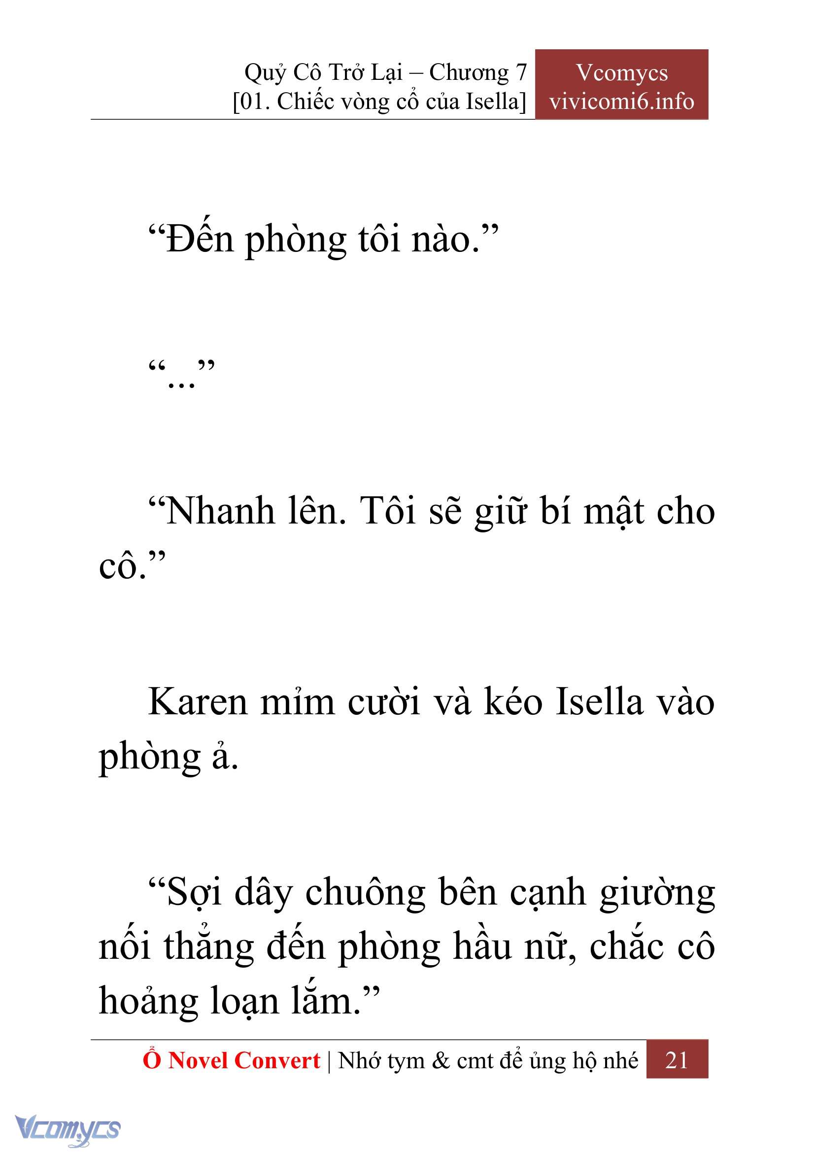 [Novel] Quý Cô Trở Lại Chapter 7 - Trang 24