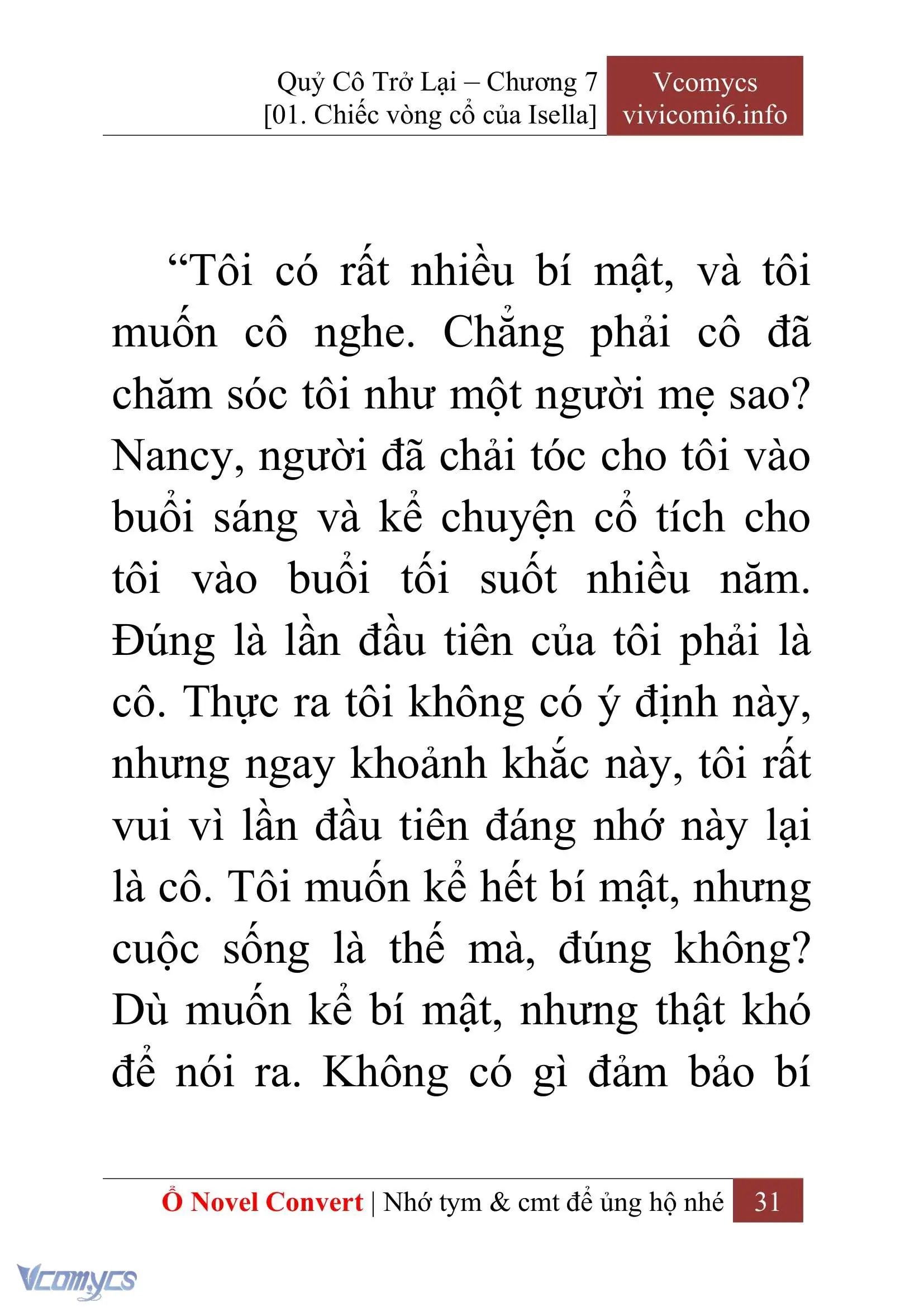 [Novel] Quý Cô Trở Lại Chapter 7 - Trang 34