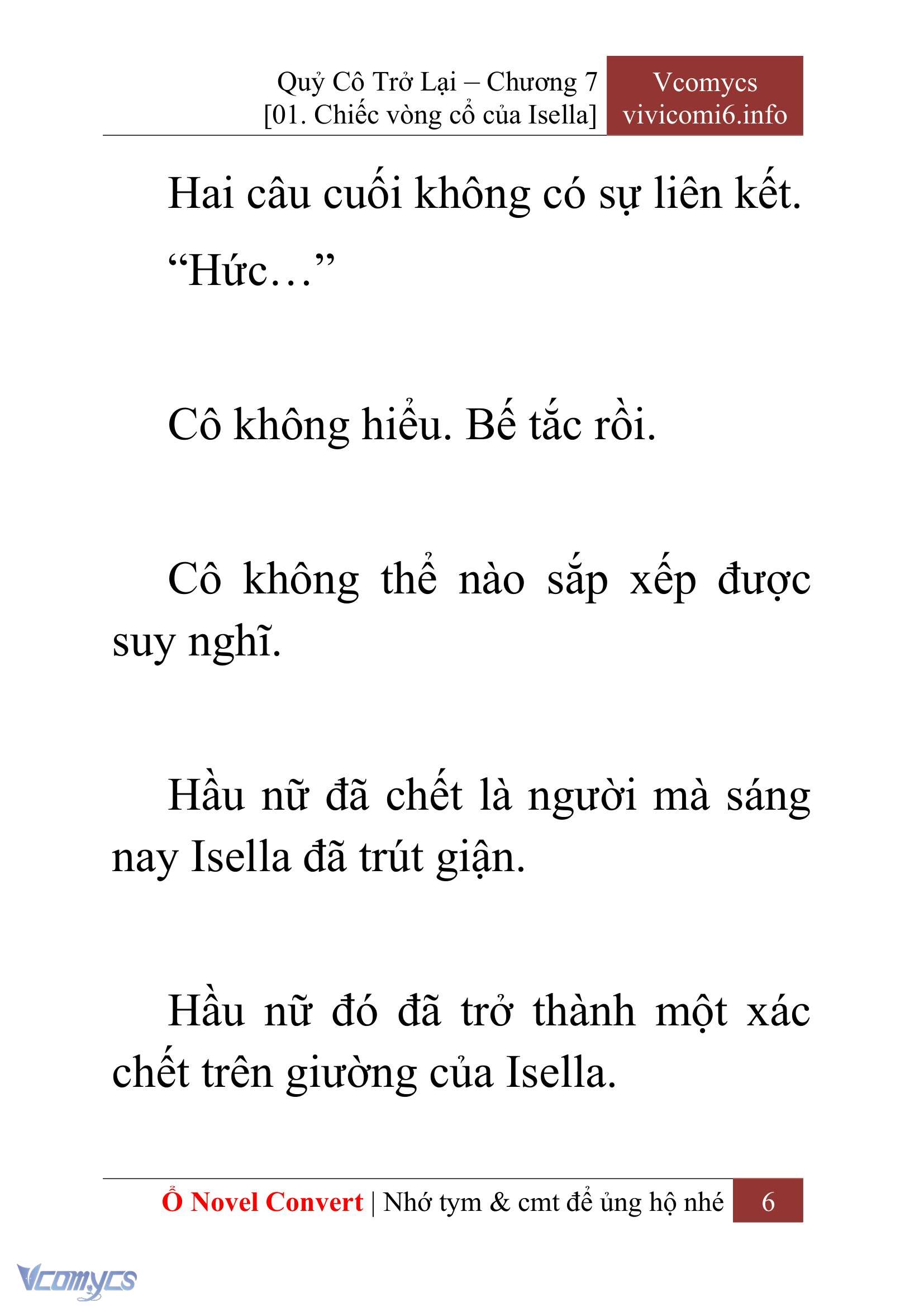 [Novel] Quý Cô Trở Lại Chapter 7 - Trang 9