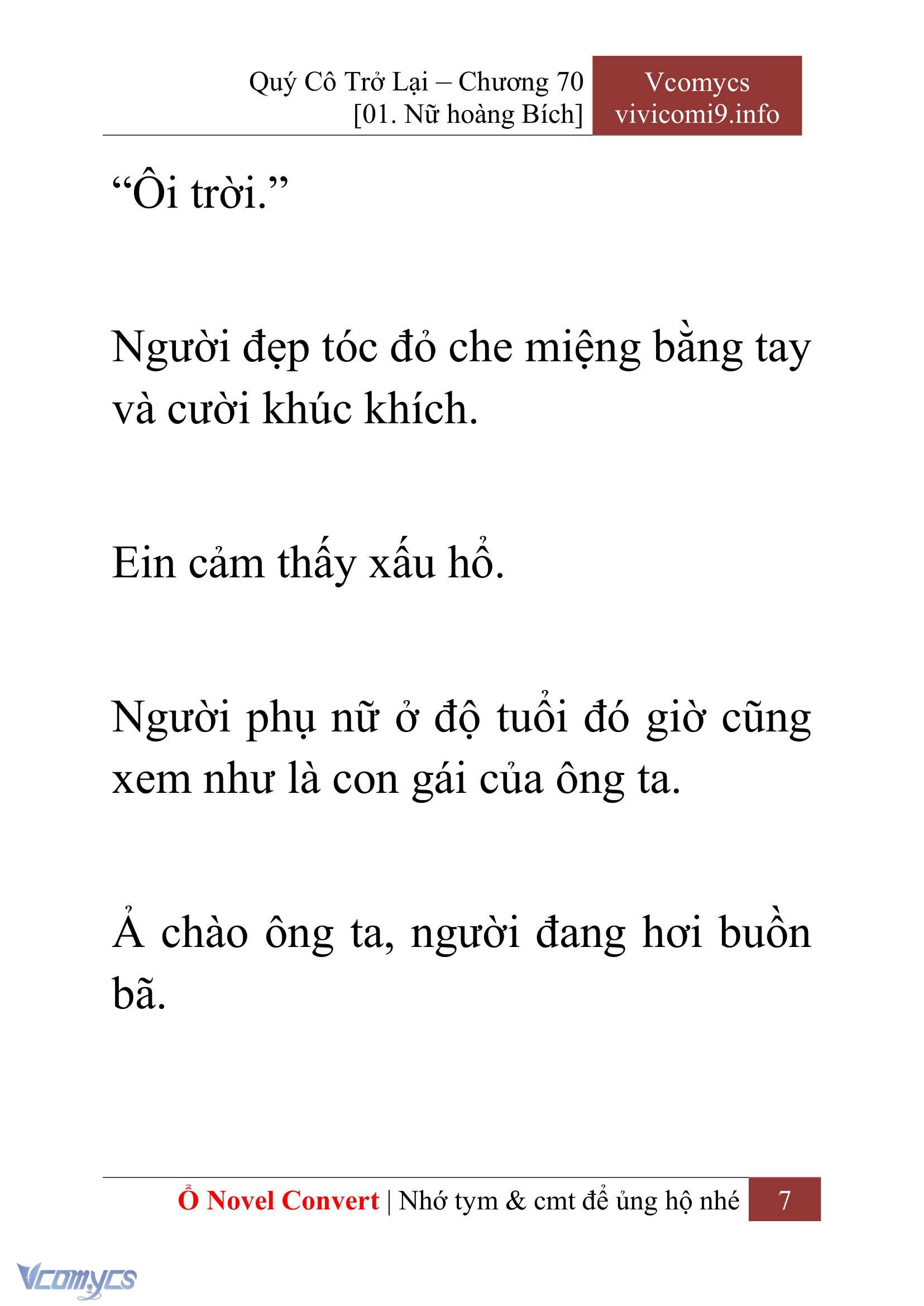 [Novel] Quý Cô Trở Lại Chapter 70 - Trang 10