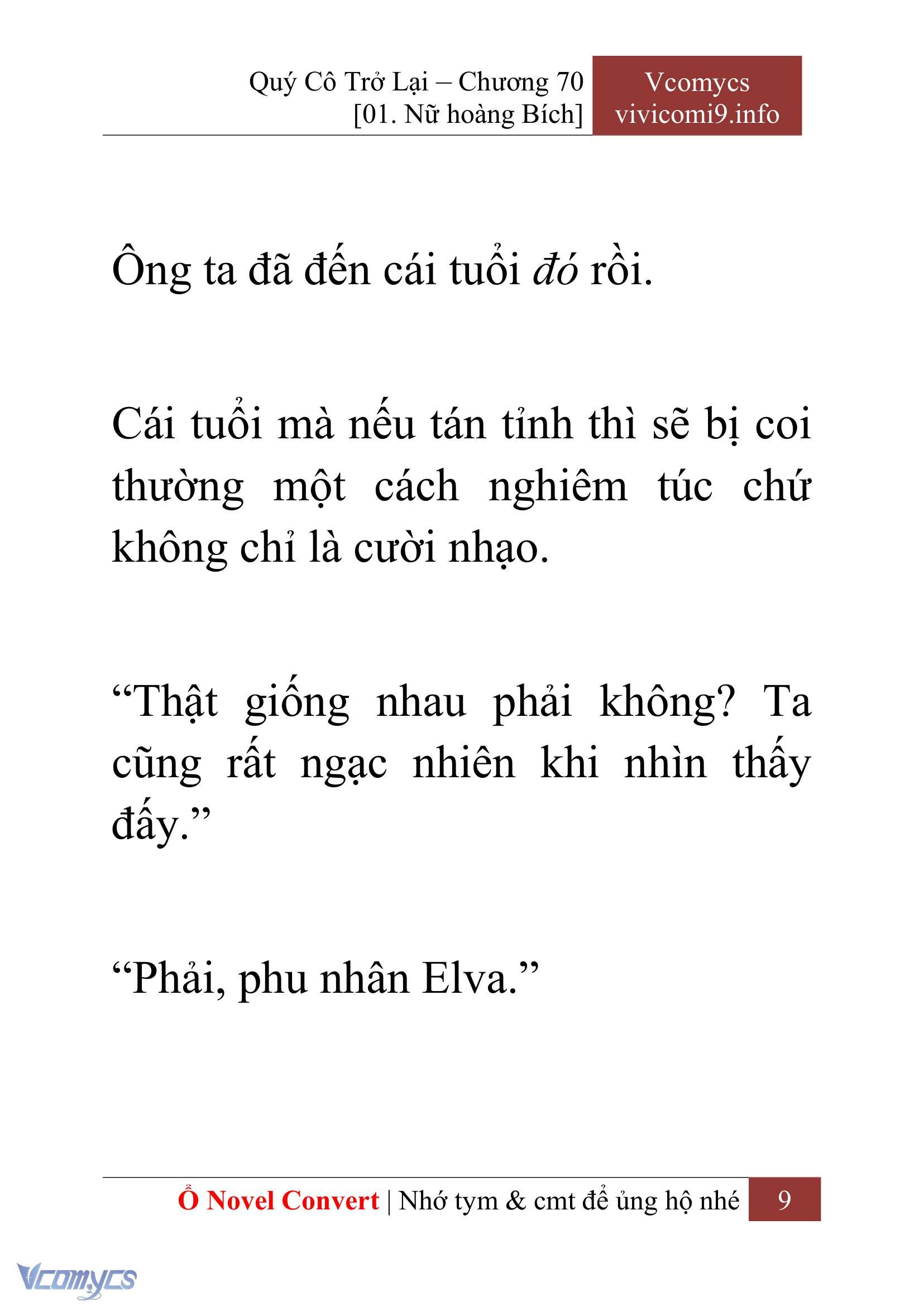 [Novel] Quý Cô Trở Lại Chapter 70 - Trang 12