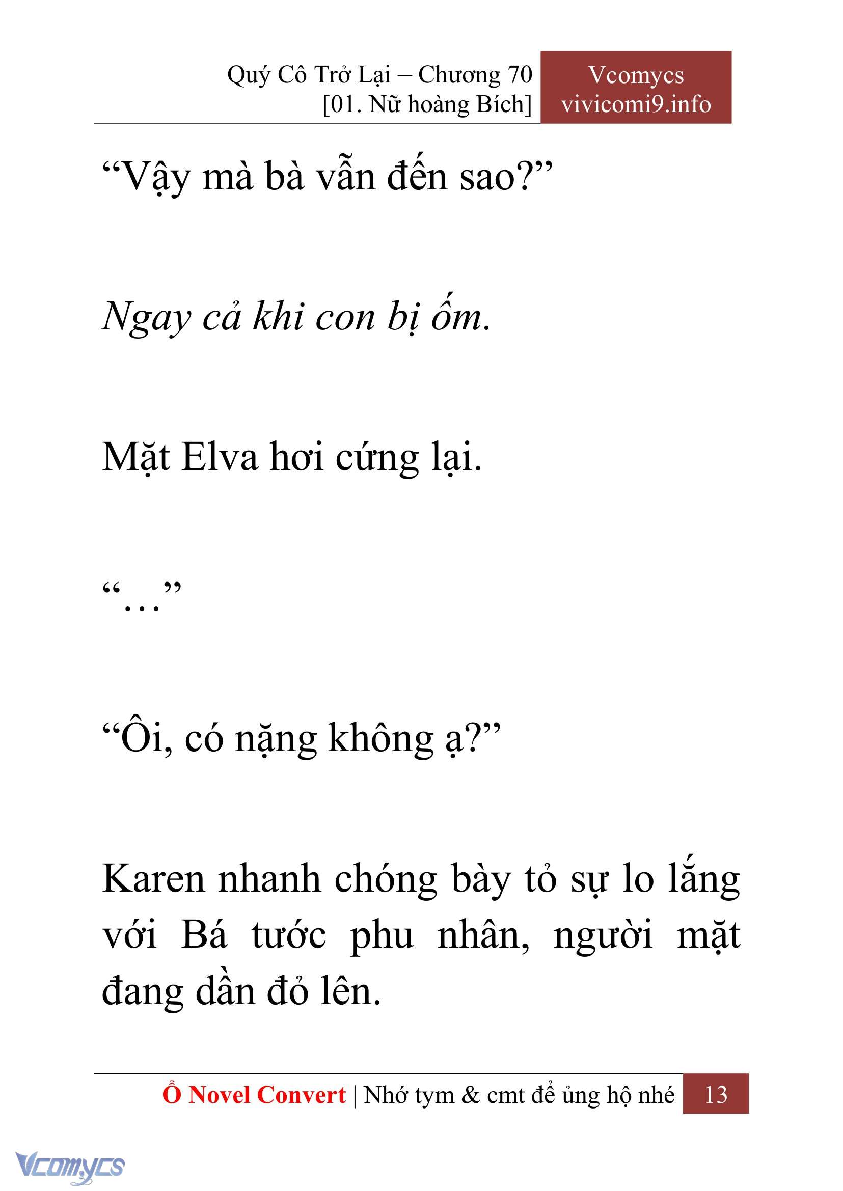 [Novel] Quý Cô Trở Lại Chapter 70 - Trang 16