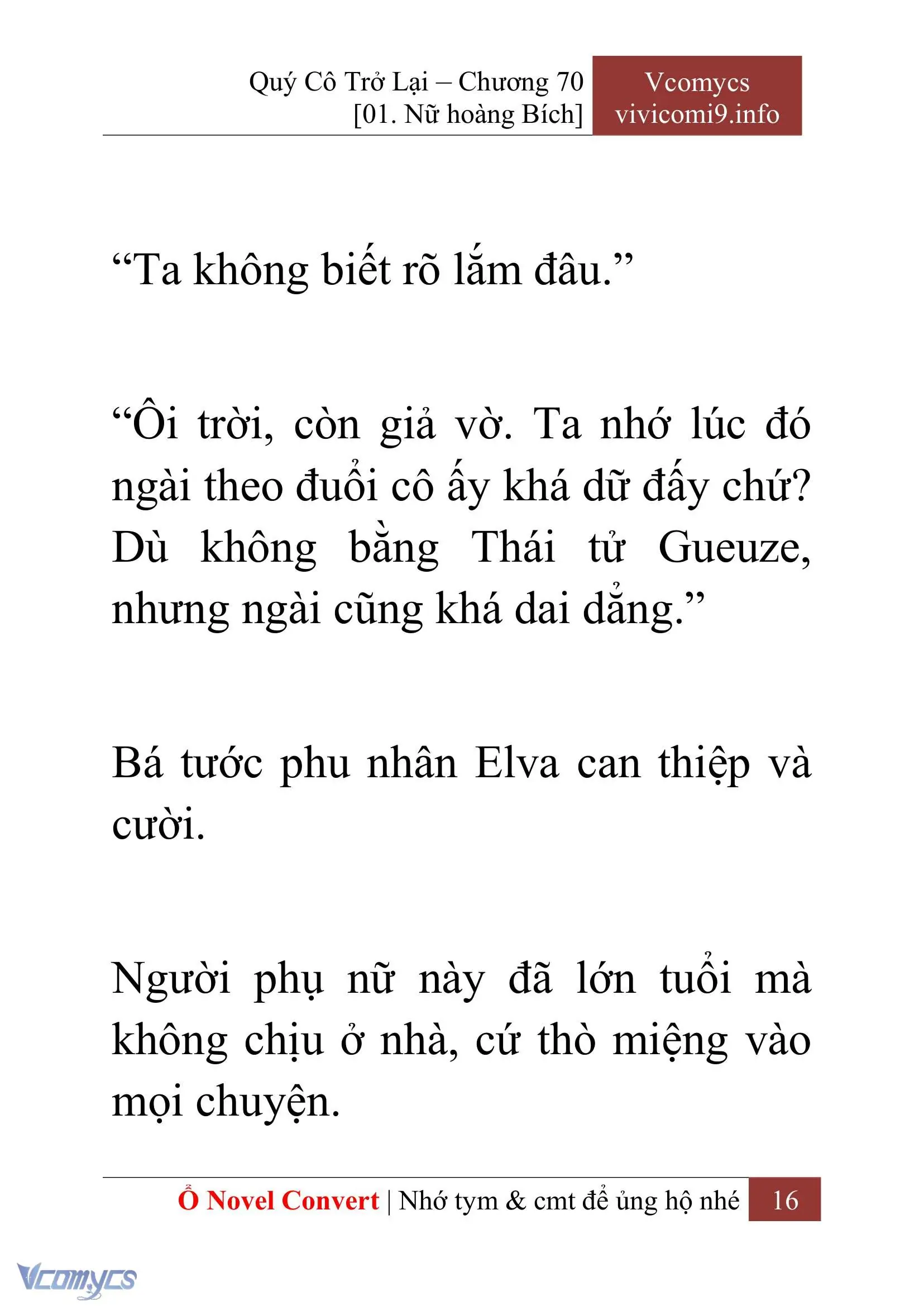 [Novel] Quý Cô Trở Lại Chapter 70 - Trang 19