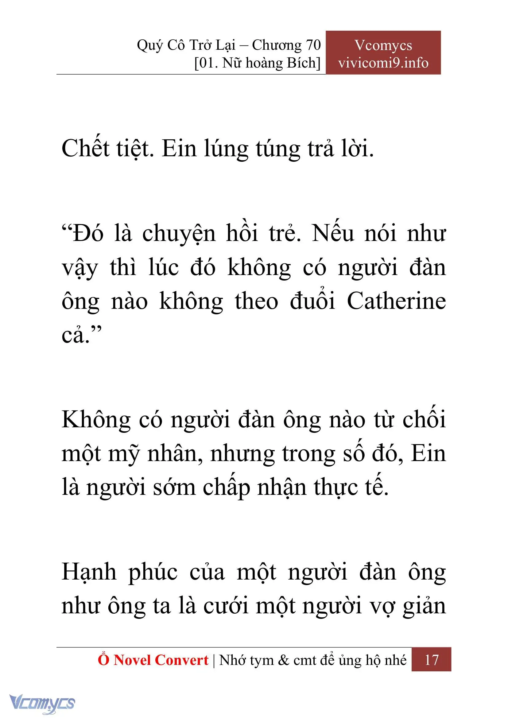 [Novel] Quý Cô Trở Lại Chapter 70 - Trang 20