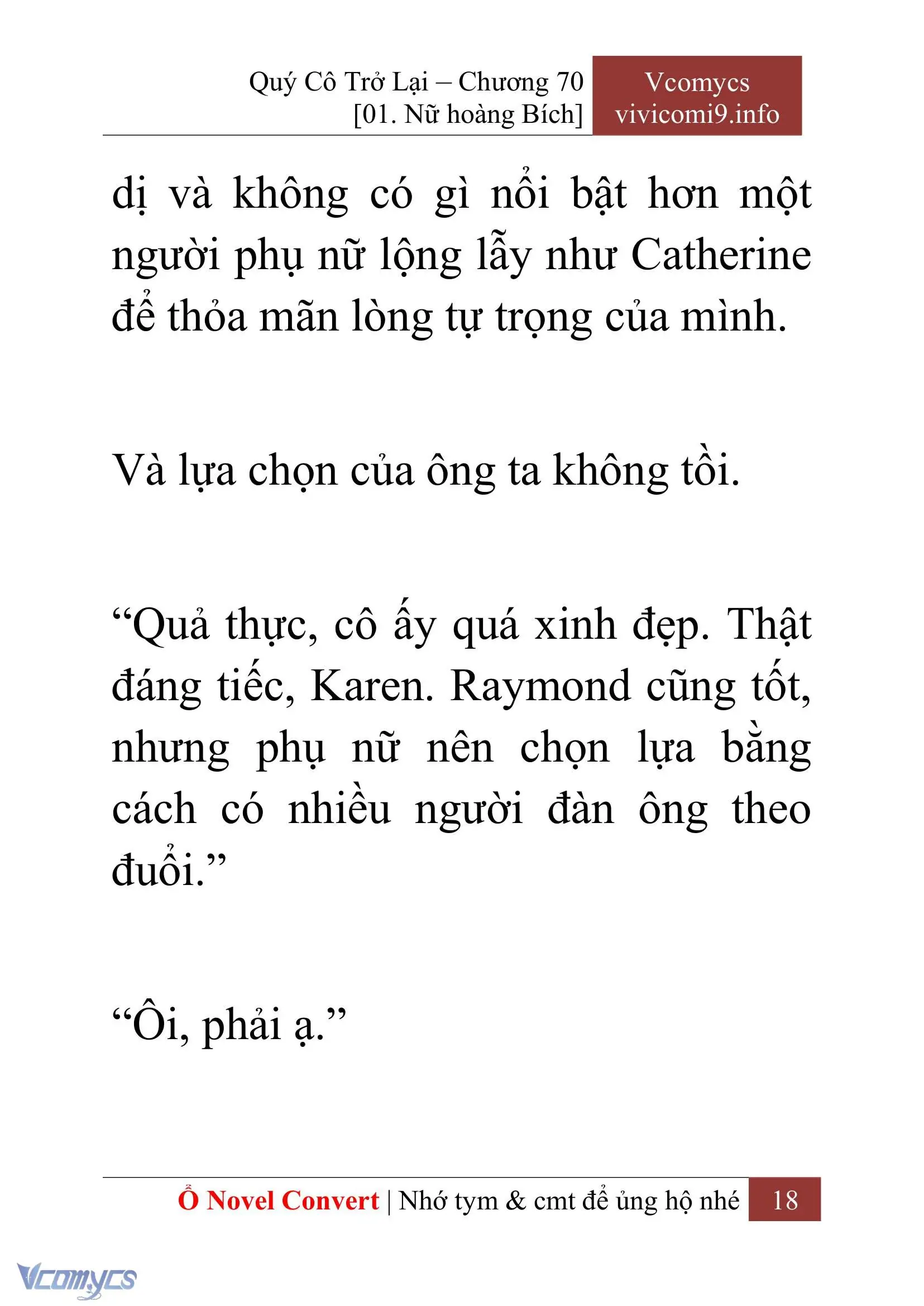 [Novel] Quý Cô Trở Lại Chapter 70 - Trang 21