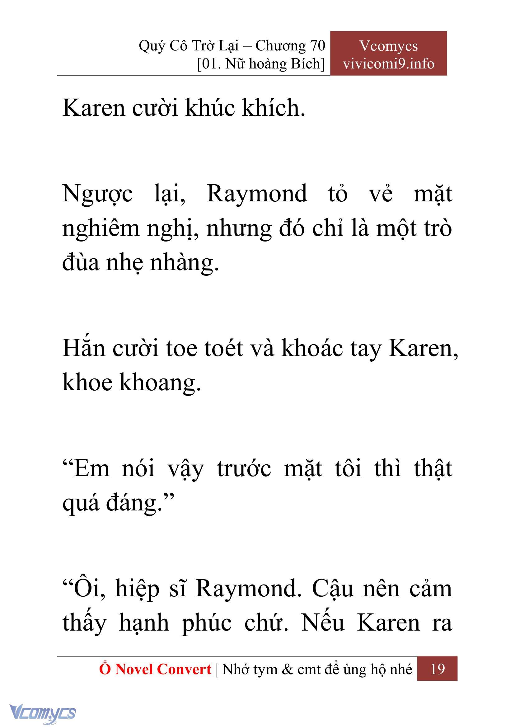 [Novel] Quý Cô Trở Lại Chapter 70 - Trang 22