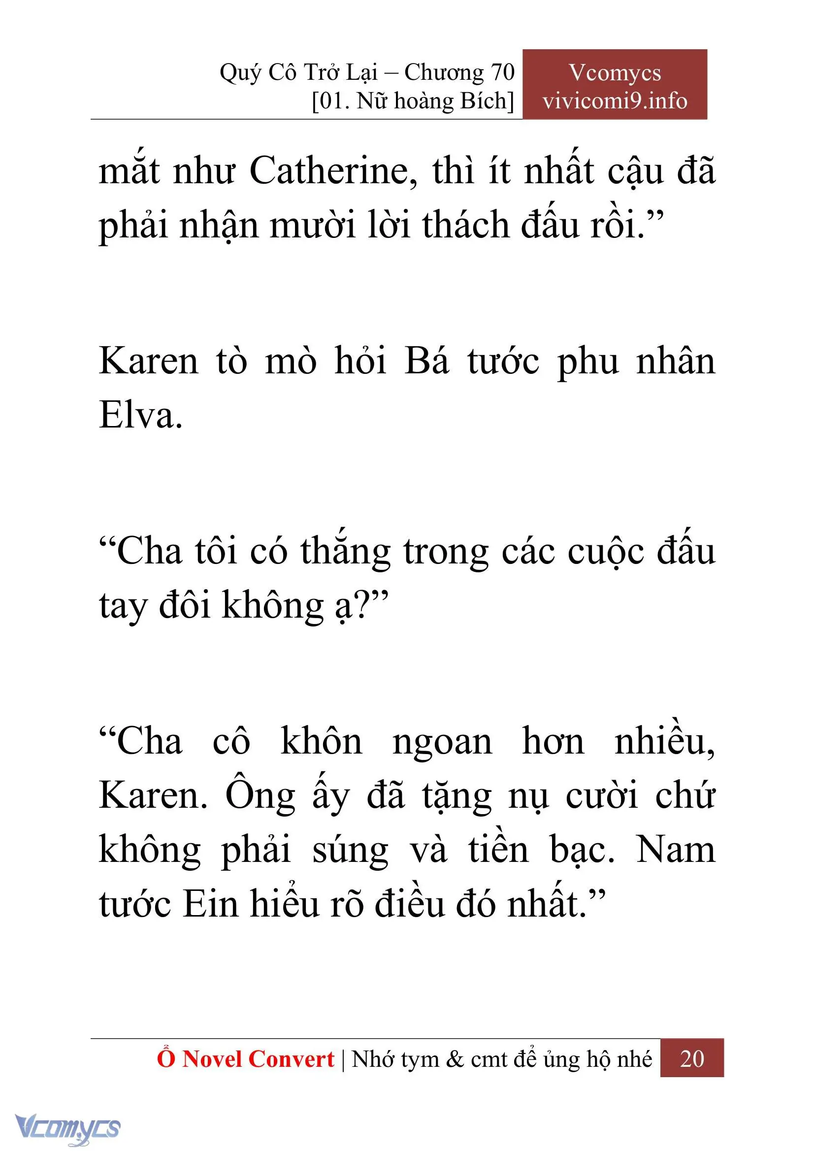[Novel] Quý Cô Trở Lại Chapter 70 - Trang 23